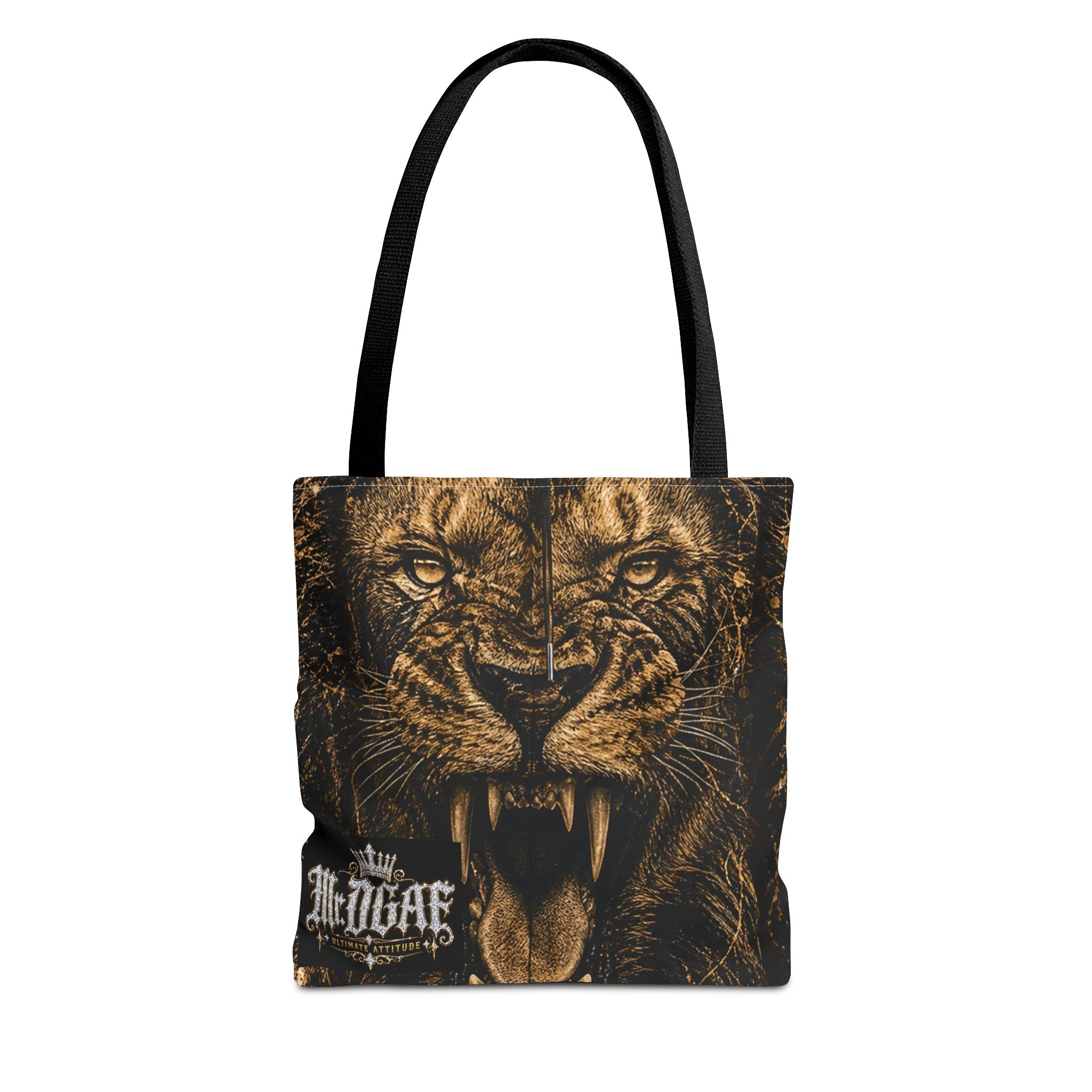 Roaring Lion Tote Bag – Vintage Fierce Animal Print Everyday Tote
