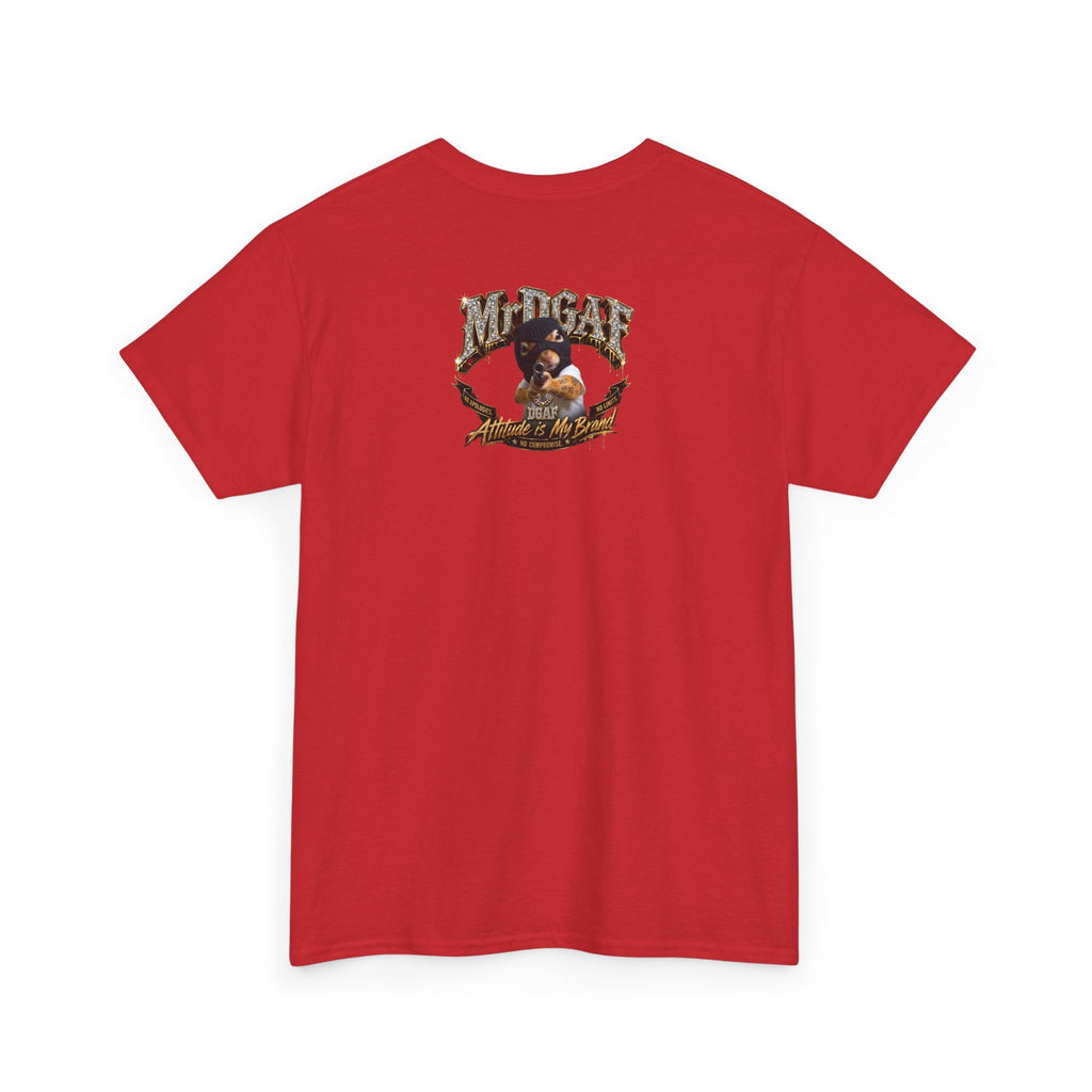 IDGAF Never Will Tee — Bold Rhinestone Text Graphic T‑Shirt