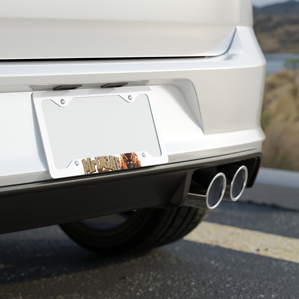 Custom Metal License Plate Frame — Slim Stainless Steel Car Tag Holder