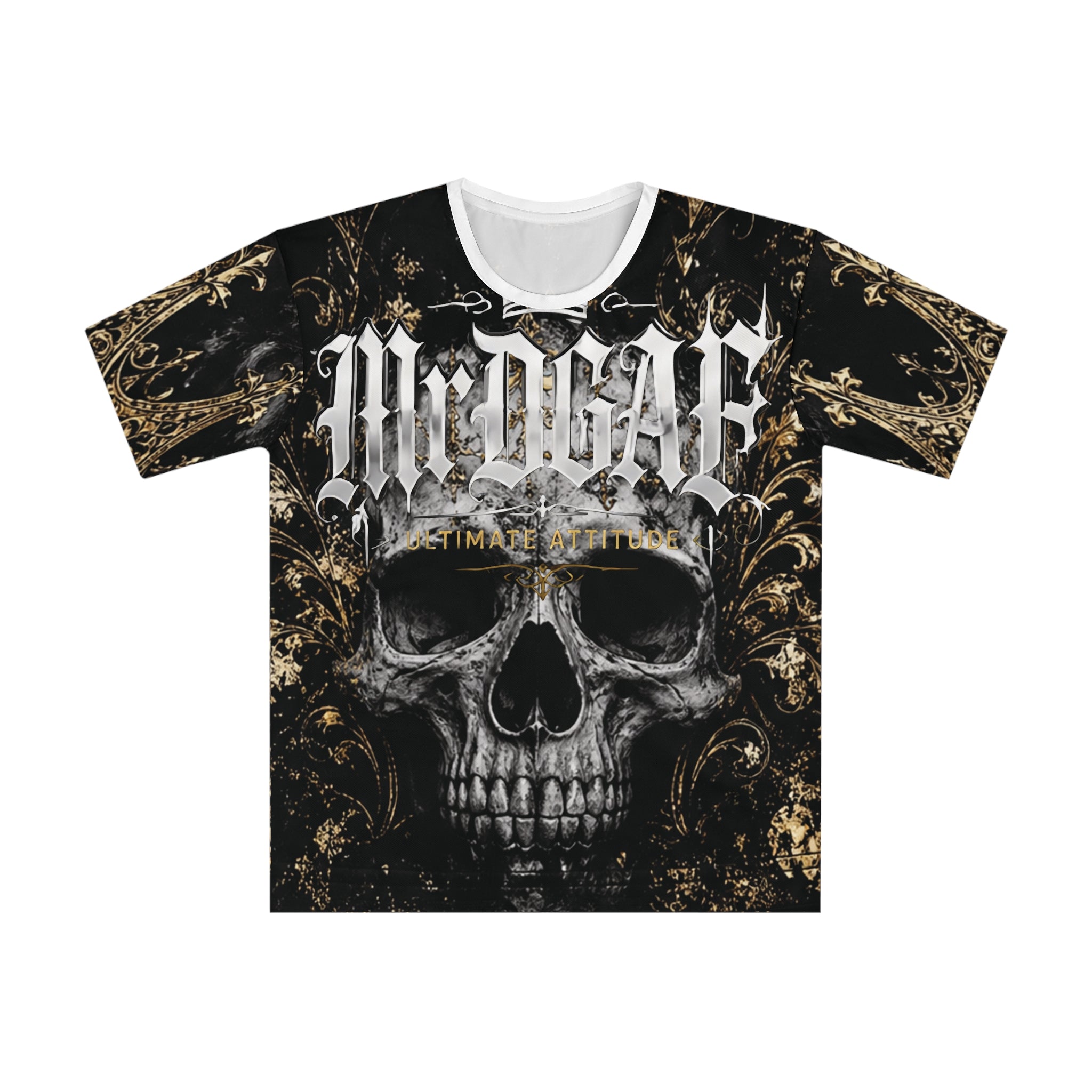 Skull Gothic Tee — "Medusa Ultimate Attitude" All-Over Print T-Shirt