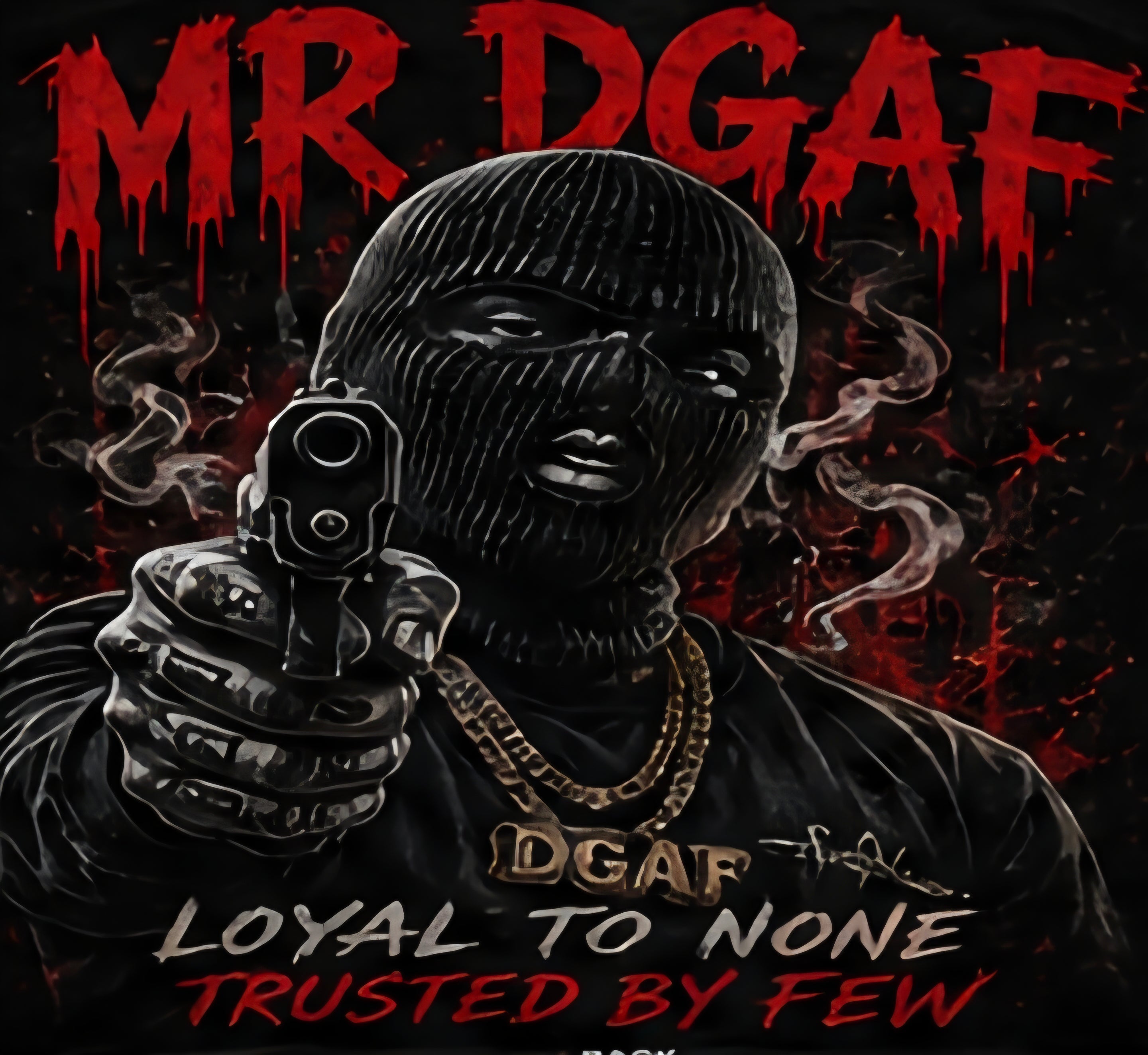 Men's Hoodie — DGAF Skull Bandana Graphic Hoodie (I Do What I Want)