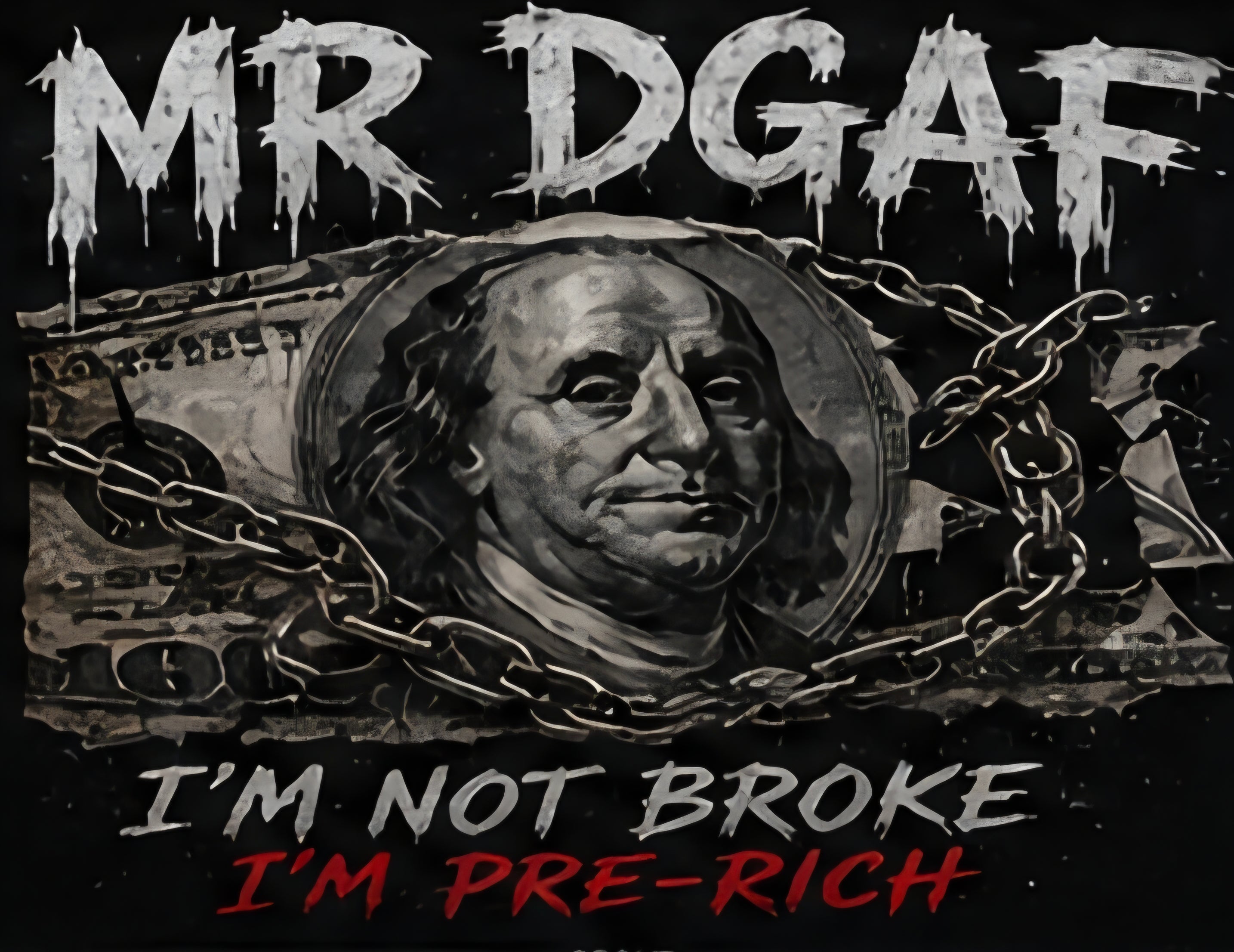 Men's Hoodie — DGAF Skull Bandana Graphic Hoodie (I Do What I Want)