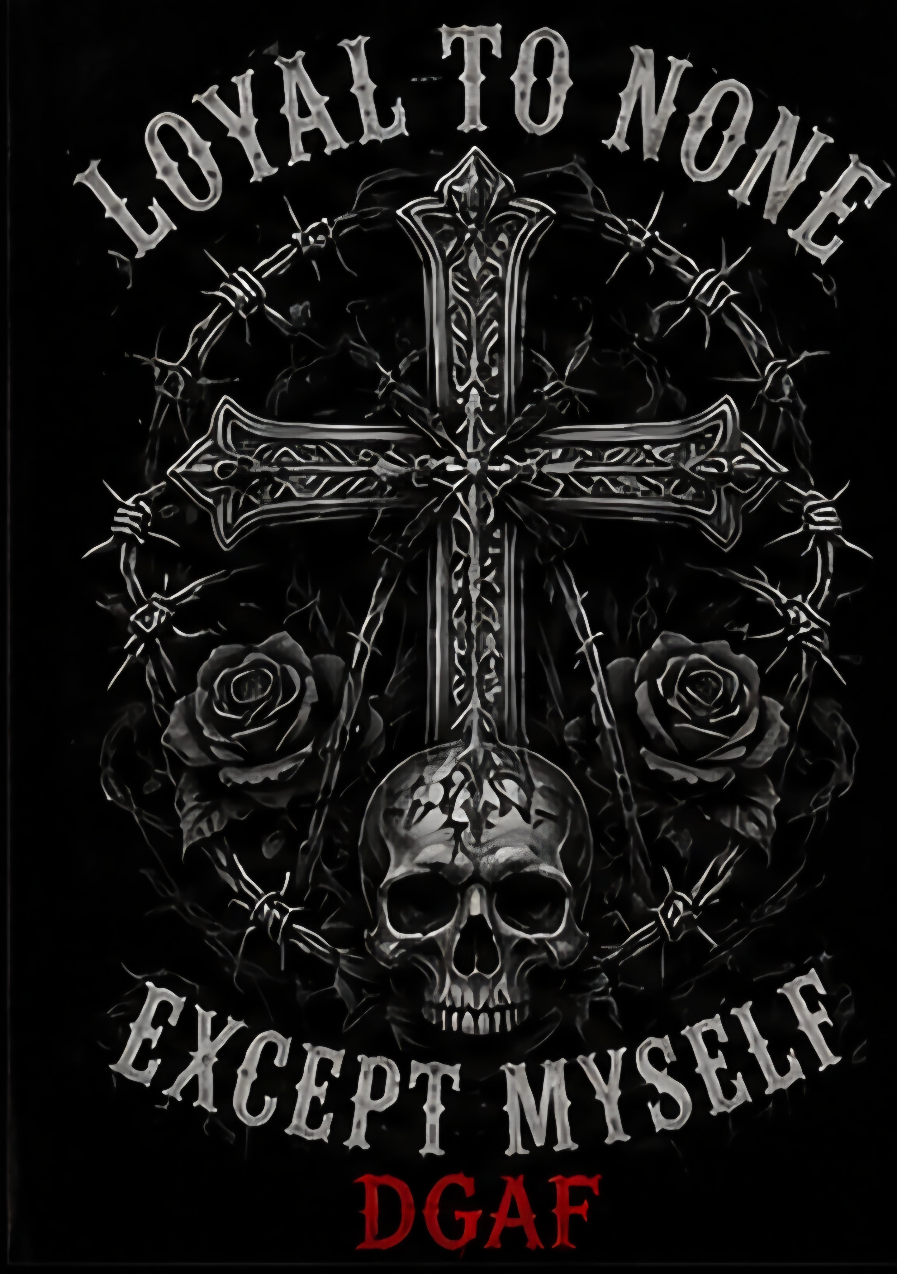 Fine Art Poster — 'Loyal to None' Masked Gunman Dark Urban Art Print