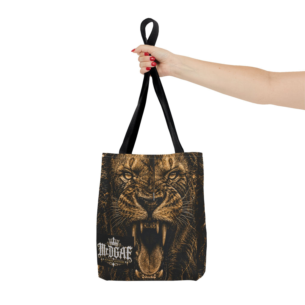 Roaring Lion Tote Bag – Vintage Fierce Animal Print Everyday Tote