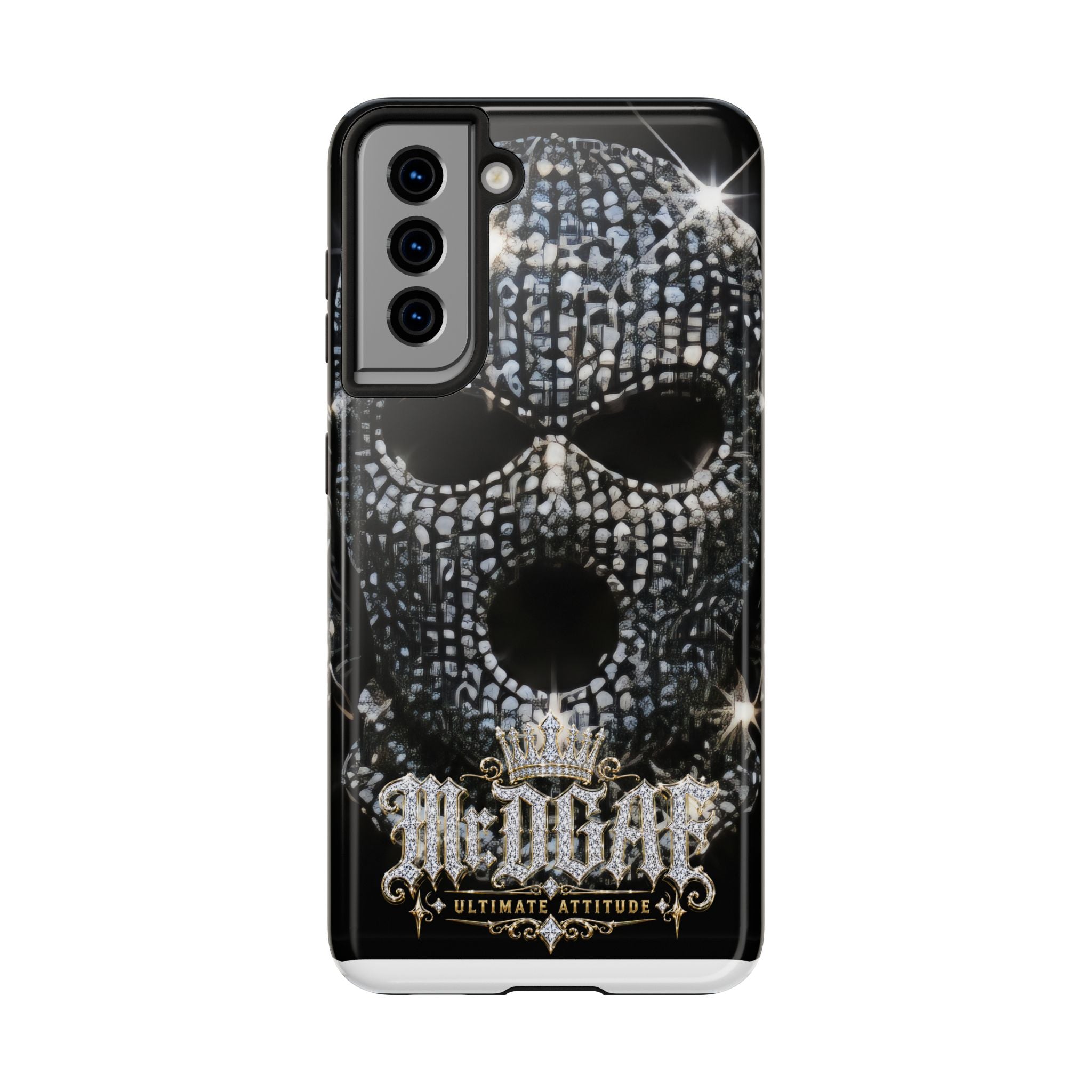 Skull Rhinestone Tough Phone Case — "Outlaw" Ultimate Attitude