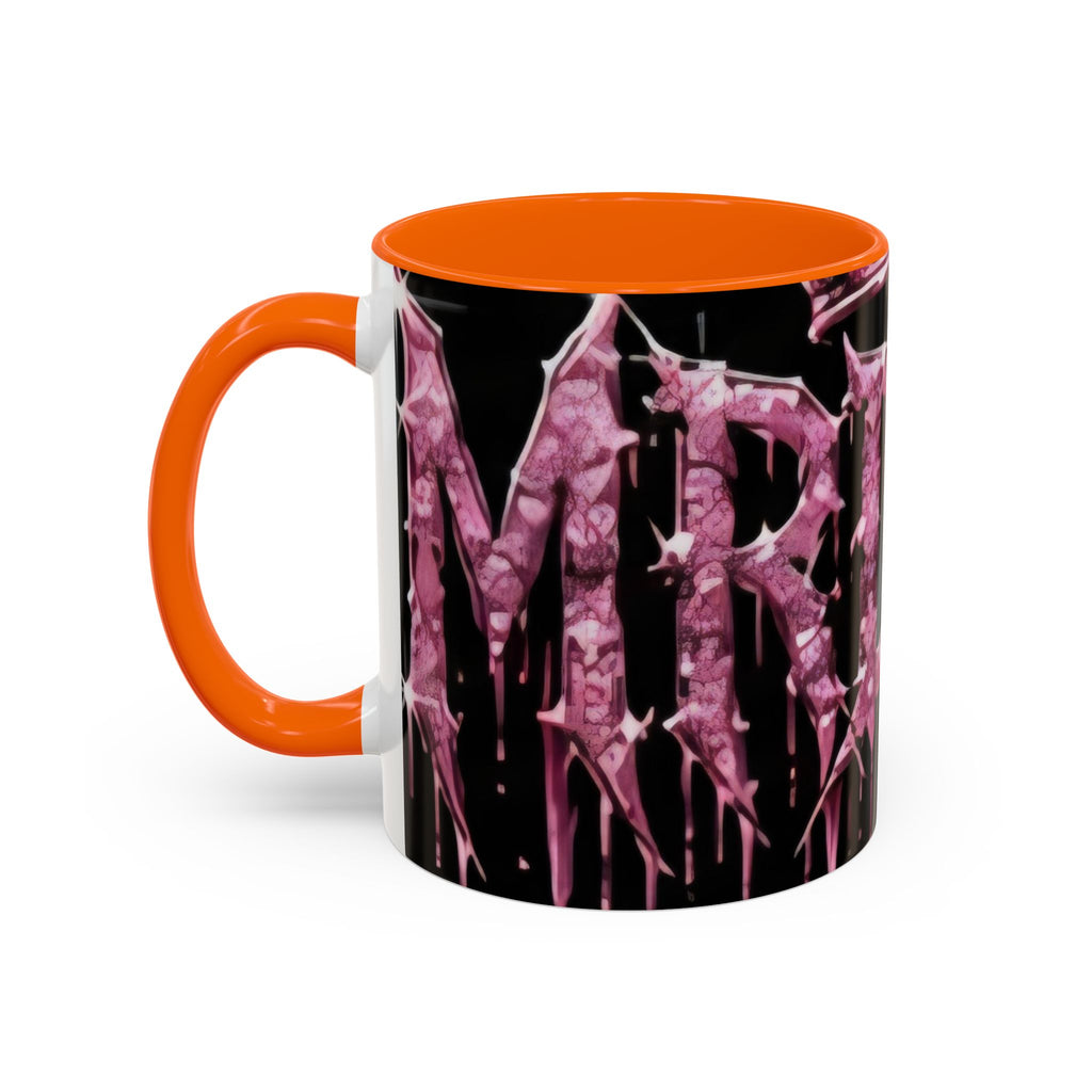 Dripping Pink Glitter Gothic Mug — Accent Coffee Cup (11/15oz)
