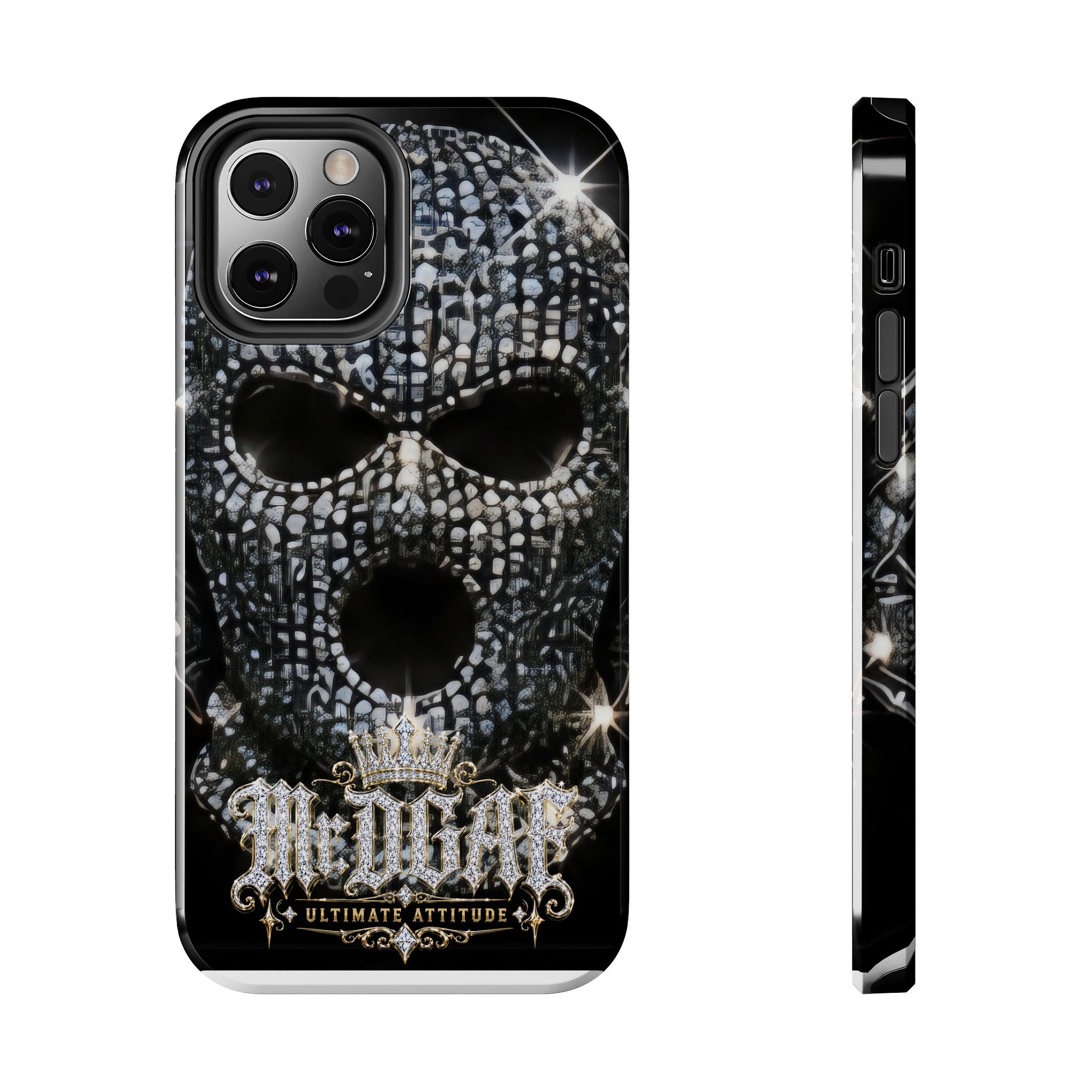 Skull Rhinestone Tough Phone Case — "Outlaw" Ultimate Attitude