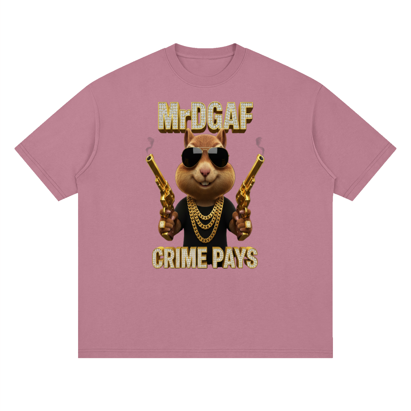 Crime Pays Graphic Tee — Mr. DGAF Dark Streetwear
