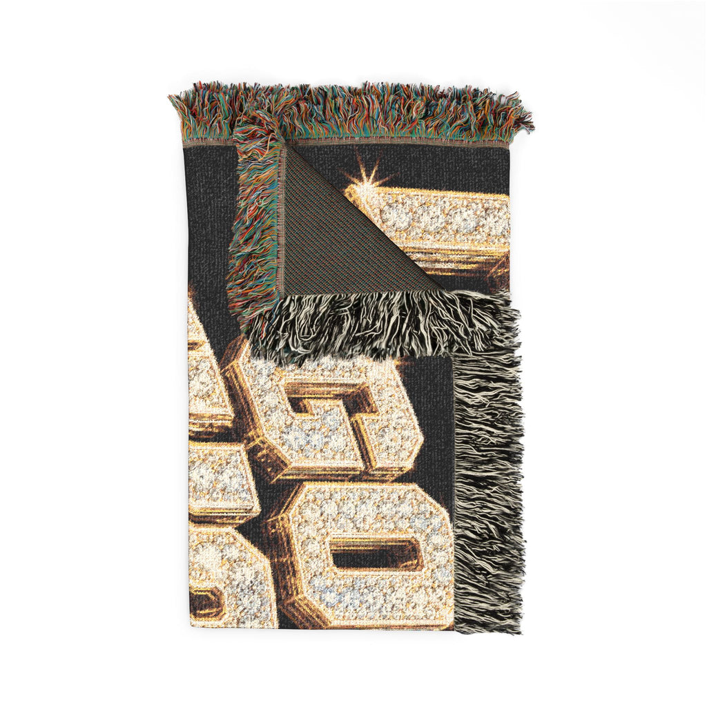 Woven Blanket — 'Go Get Fucked! No Apologies' Statement Throw