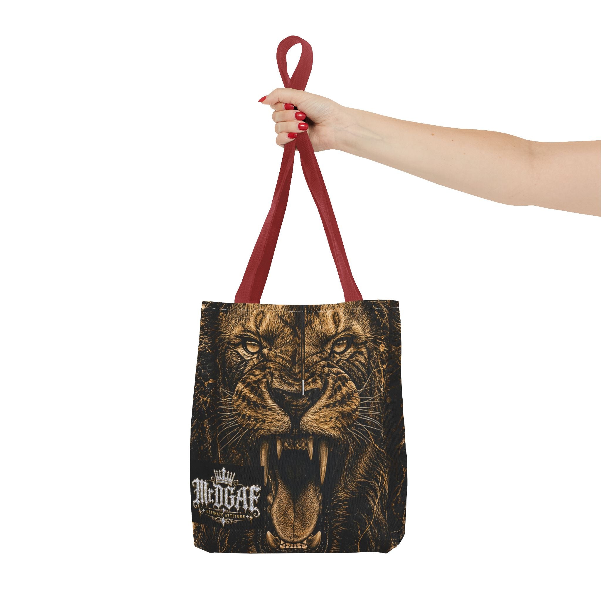 Roaring Lion Tote Bag – Vintage Fierce Animal Print Everyday Tote