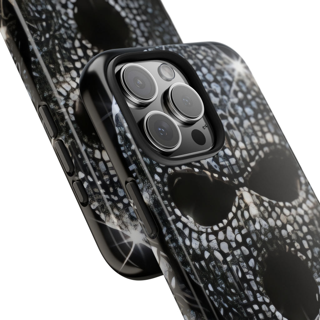 Skull Rhinestone Tough Phone Case — "Outlaw" Ultimate Attitude