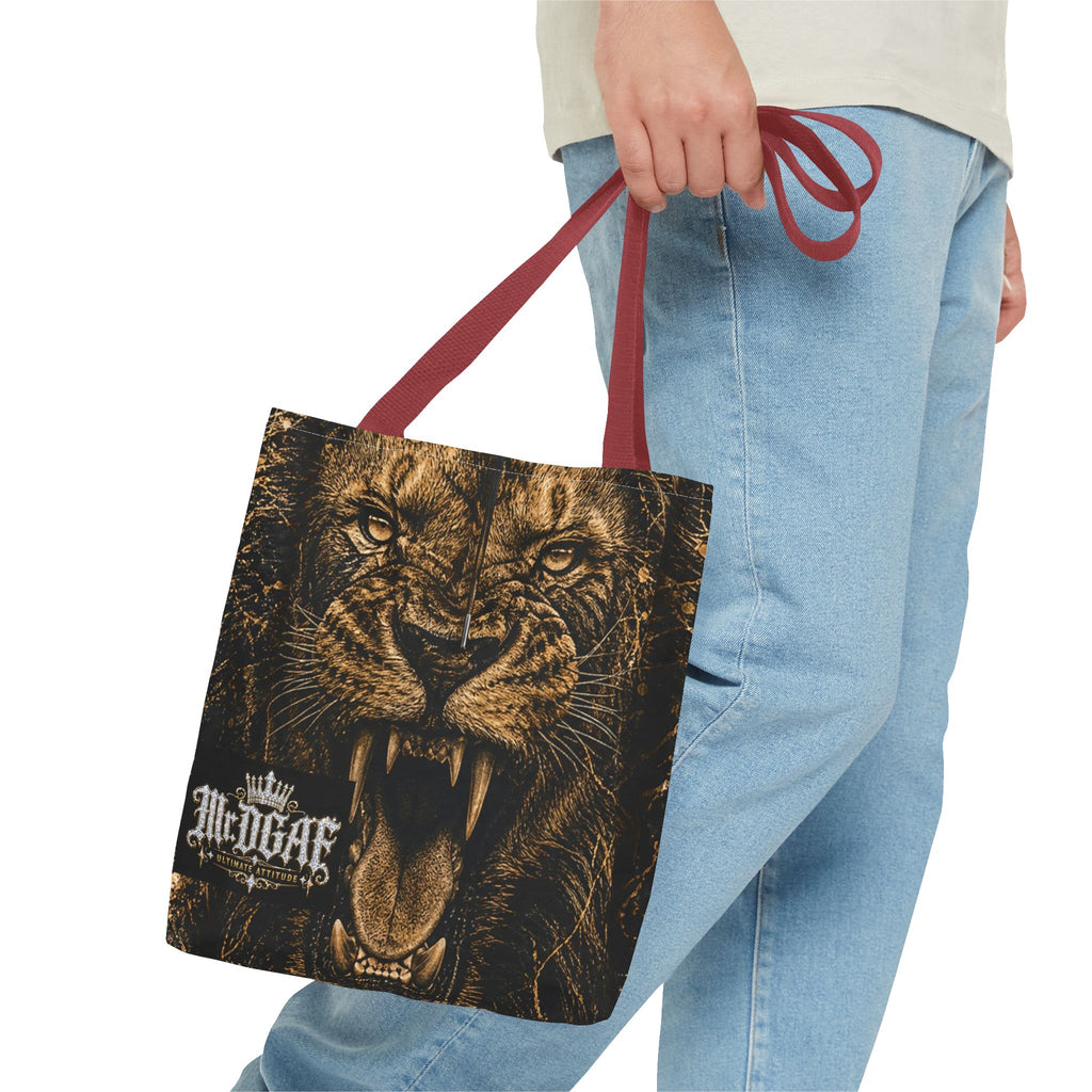 Roaring Lion Tote Bag – Vintage Fierce Animal Print Everyday Tote