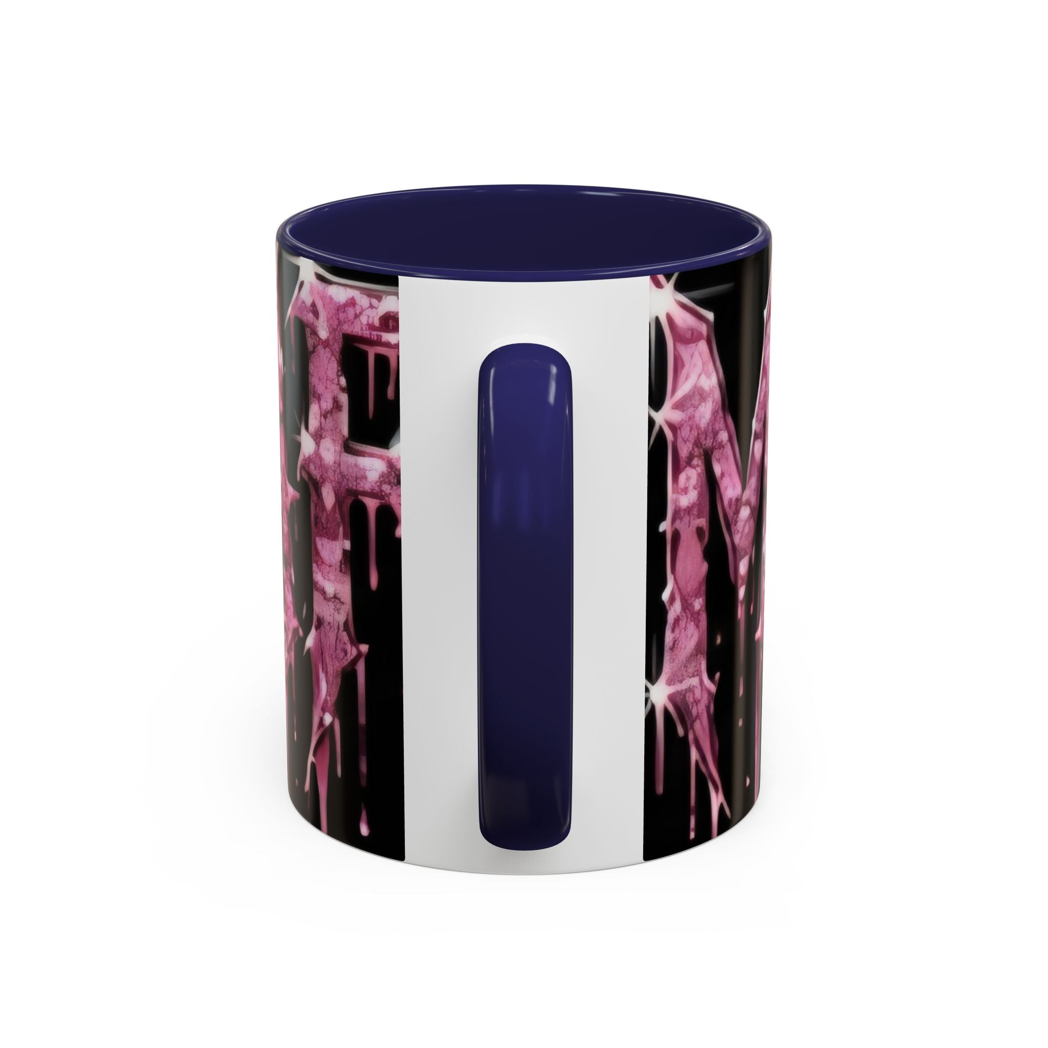 Dripping Pink Glitter Gothic Mug — Accent Coffee Cup (11/15oz)