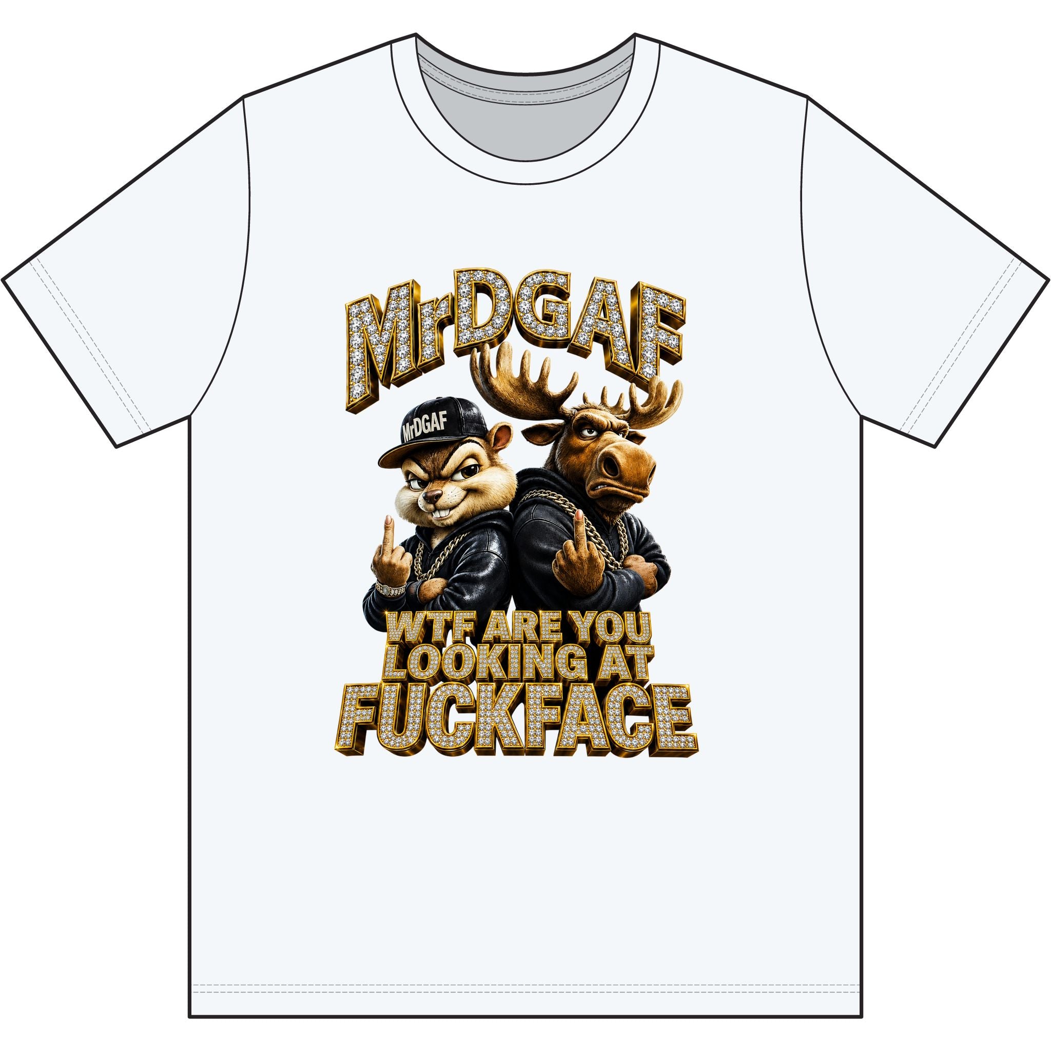 Graphic Tee — 'WTF Are You Looking at Fuckface' & 'I'm a Bitch & Fucking Love It' Bold Statement Shirt