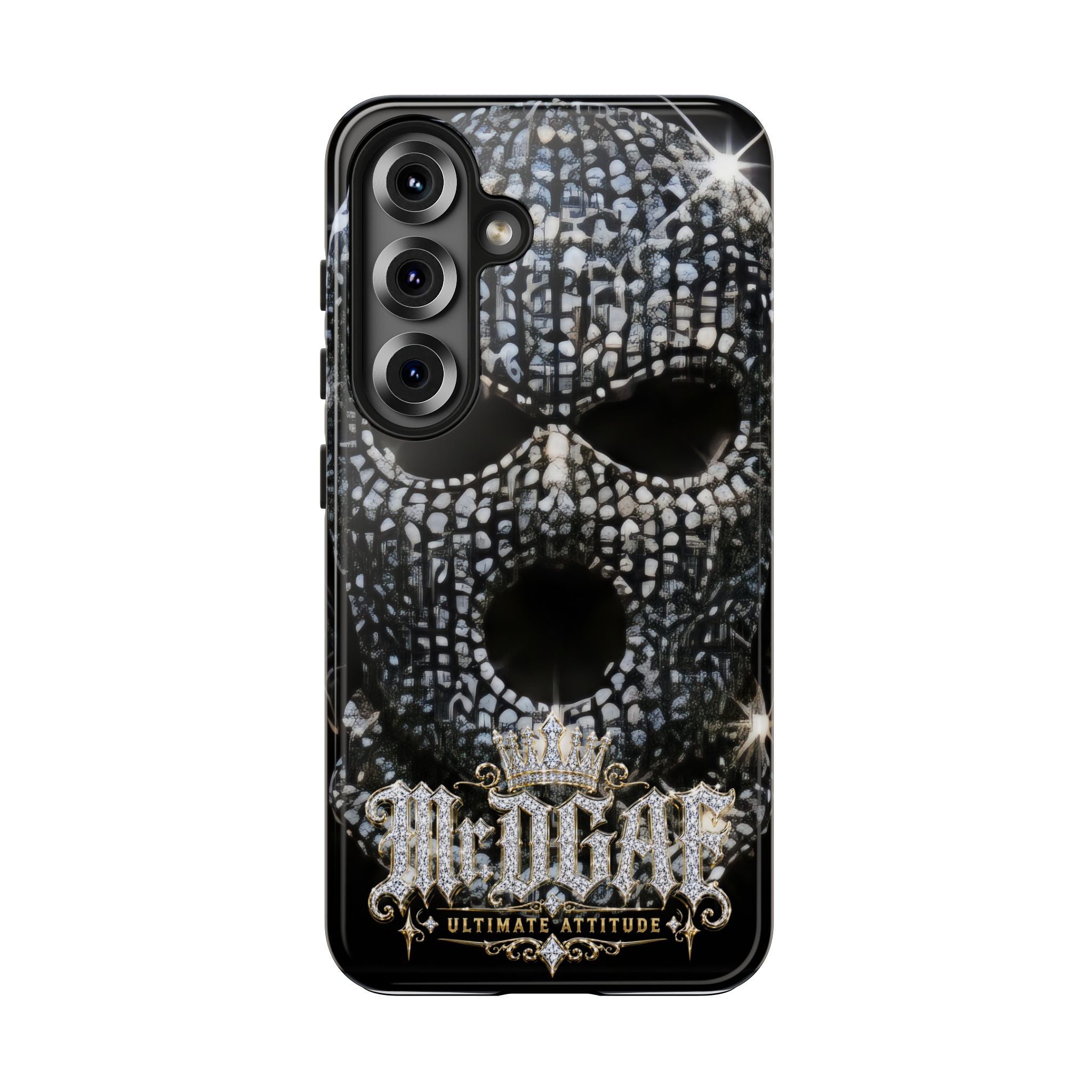 Skull Rhinestone Tough Phone Case — "Outlaw" Ultimate Attitude