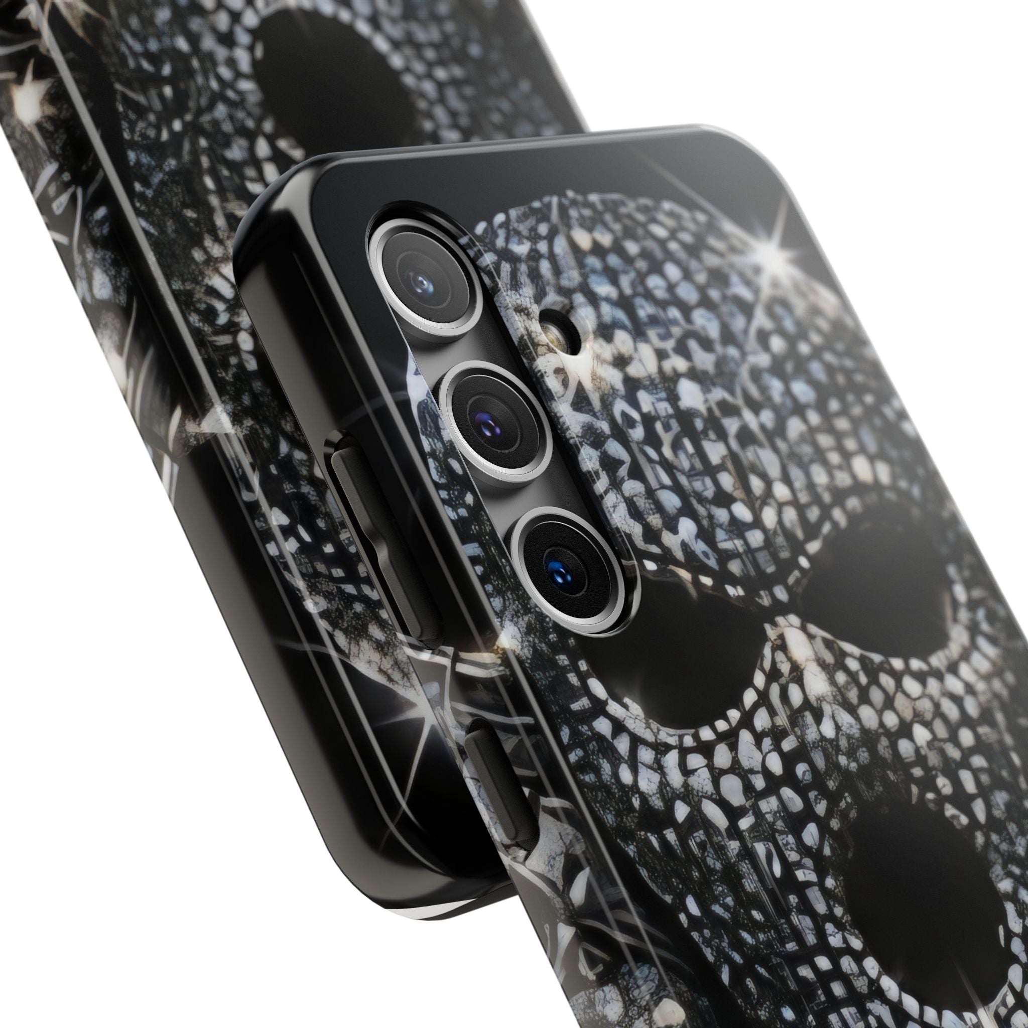 Skull Rhinestone Tough Phone Case — "Outlaw" Ultimate Attitude