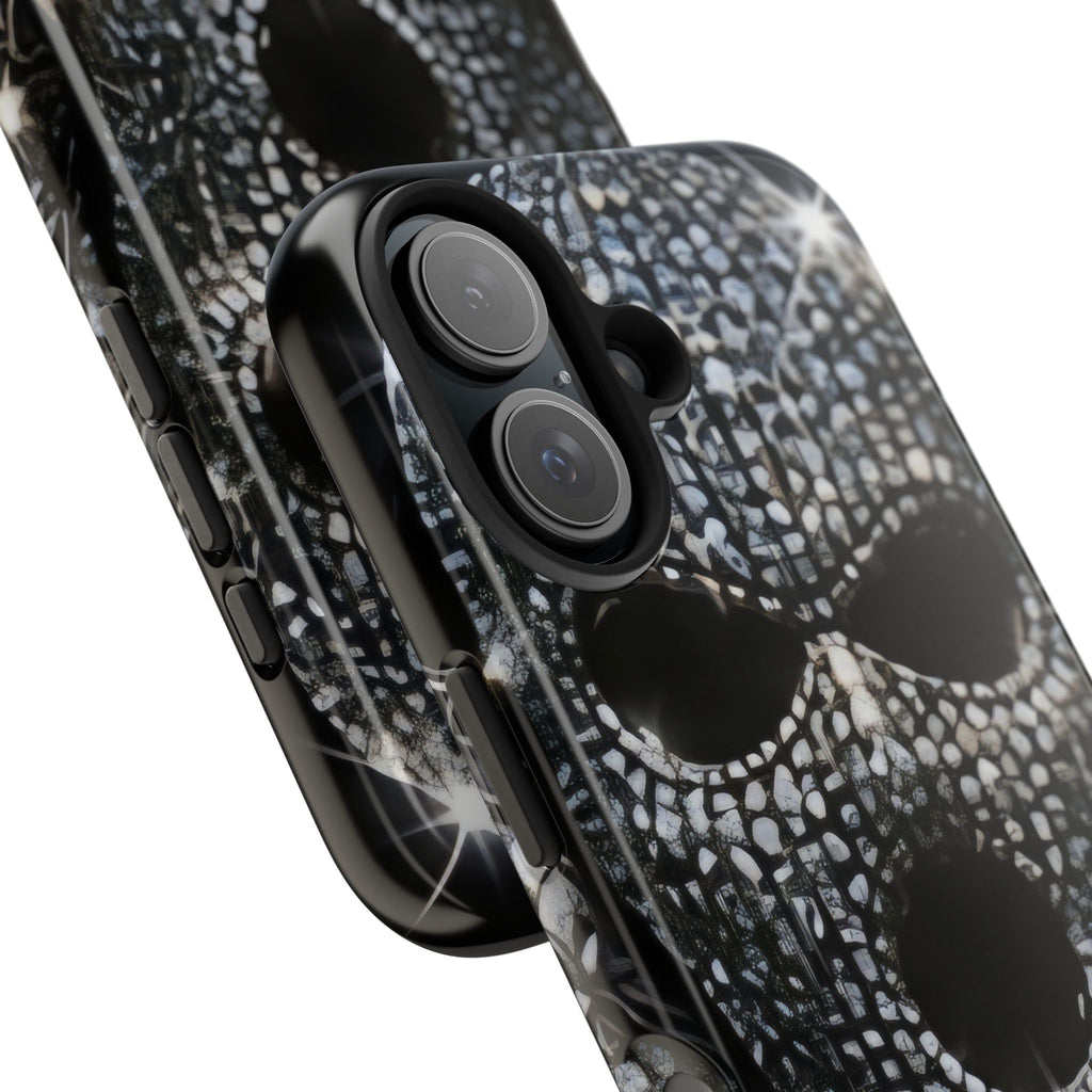 Skull Rhinestone Tough Phone Case — "Outlaw" Ultimate Attitude