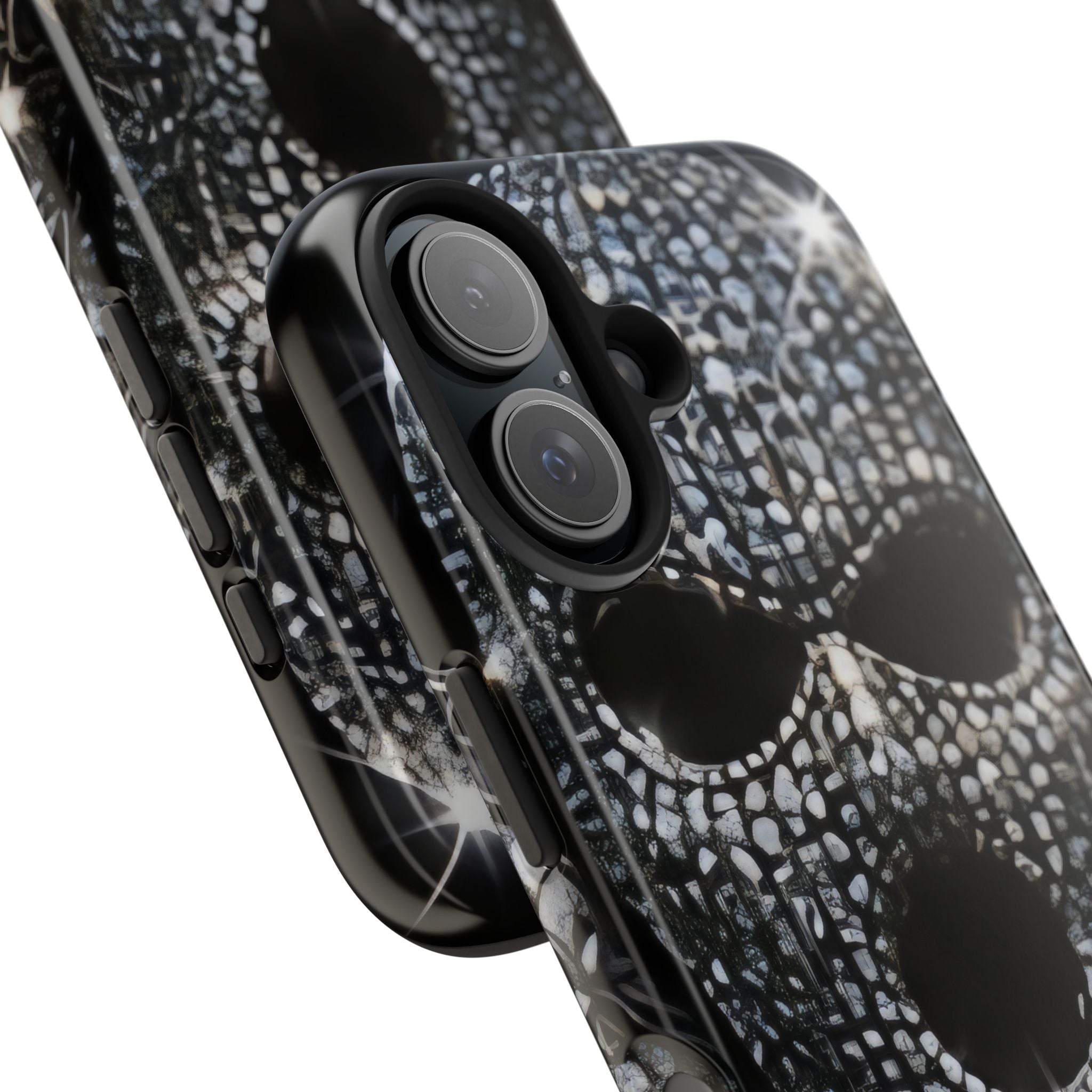 Skull Rhinestone Tough Phone Case — "Outlaw" Ultimate Attitude