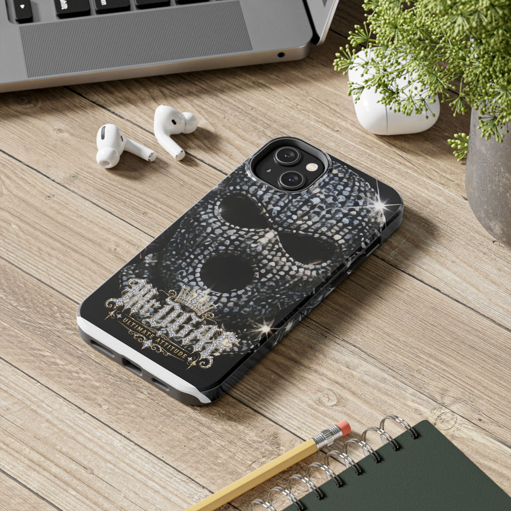 Skull Rhinestone Tough Phone Case — "Outlaw" Ultimate Attitude