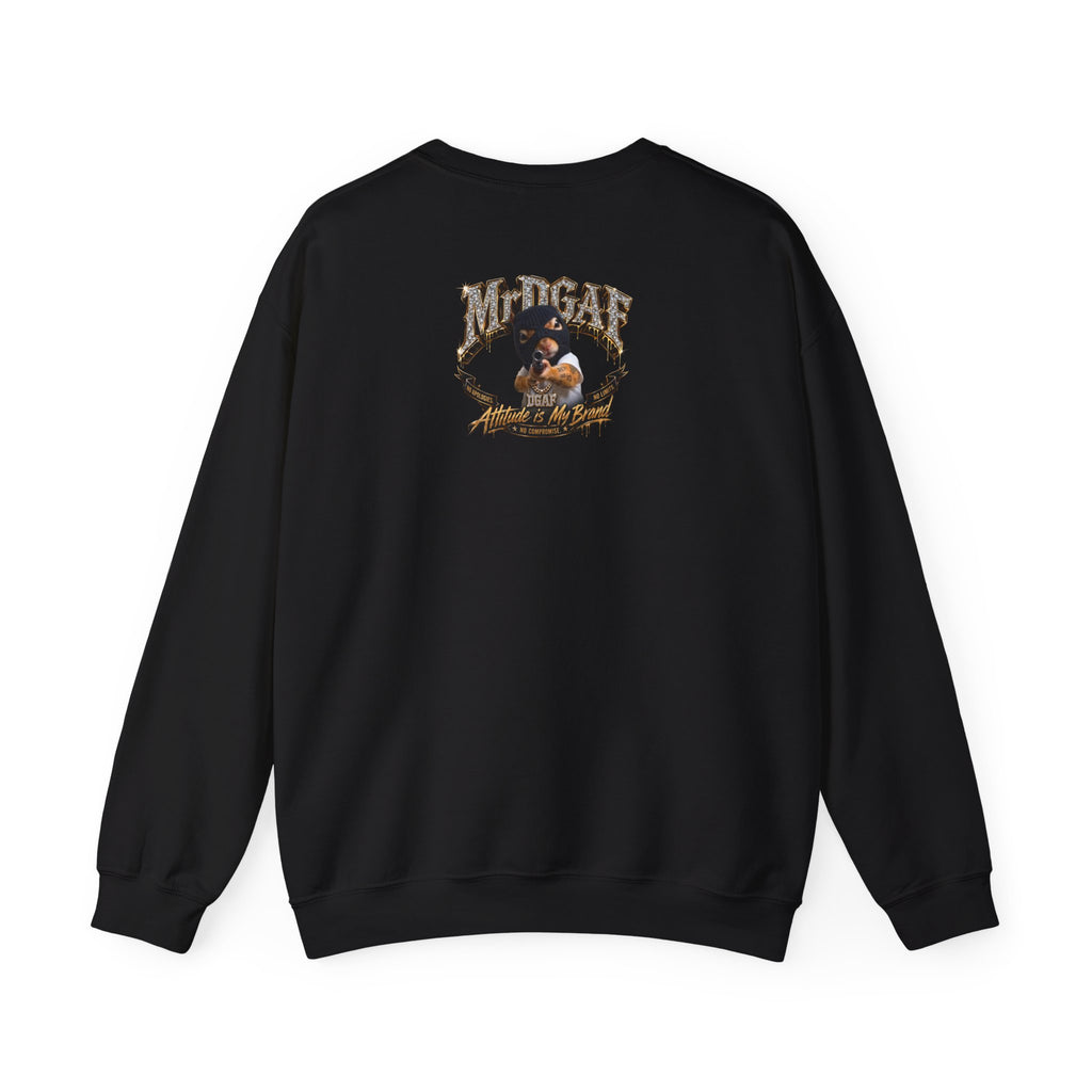 Legendary Bitch Graphic Sweatshirt – Bold Rhinestone-Style Crewneck for Women