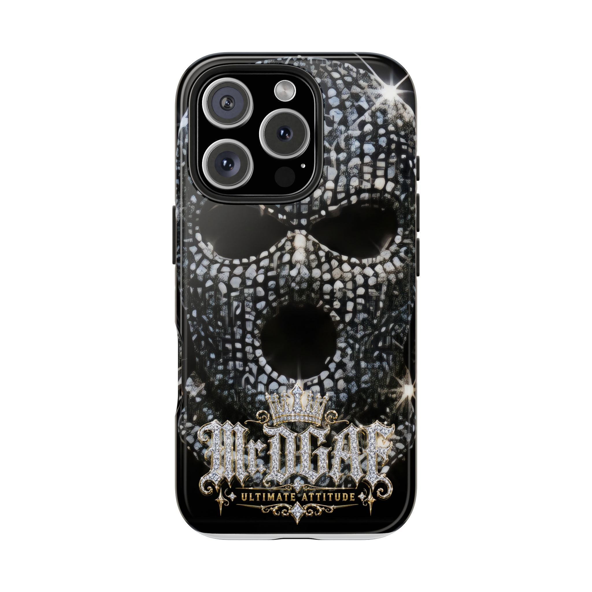 Skull Rhinestone Tough Phone Case — "Outlaw" Ultimate Attitude