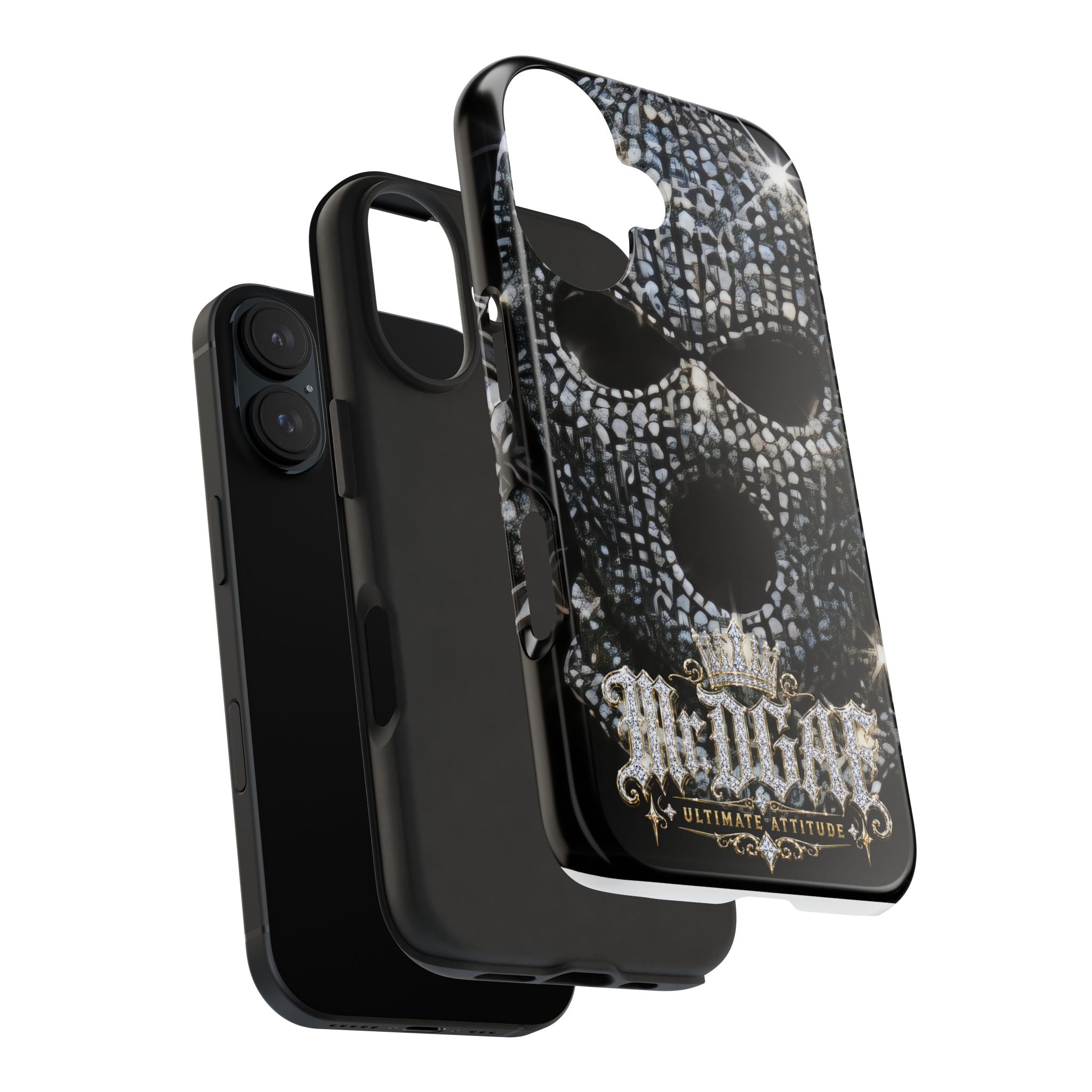 Skull Rhinestone Tough Phone Case — "Outlaw" Ultimate Attitude