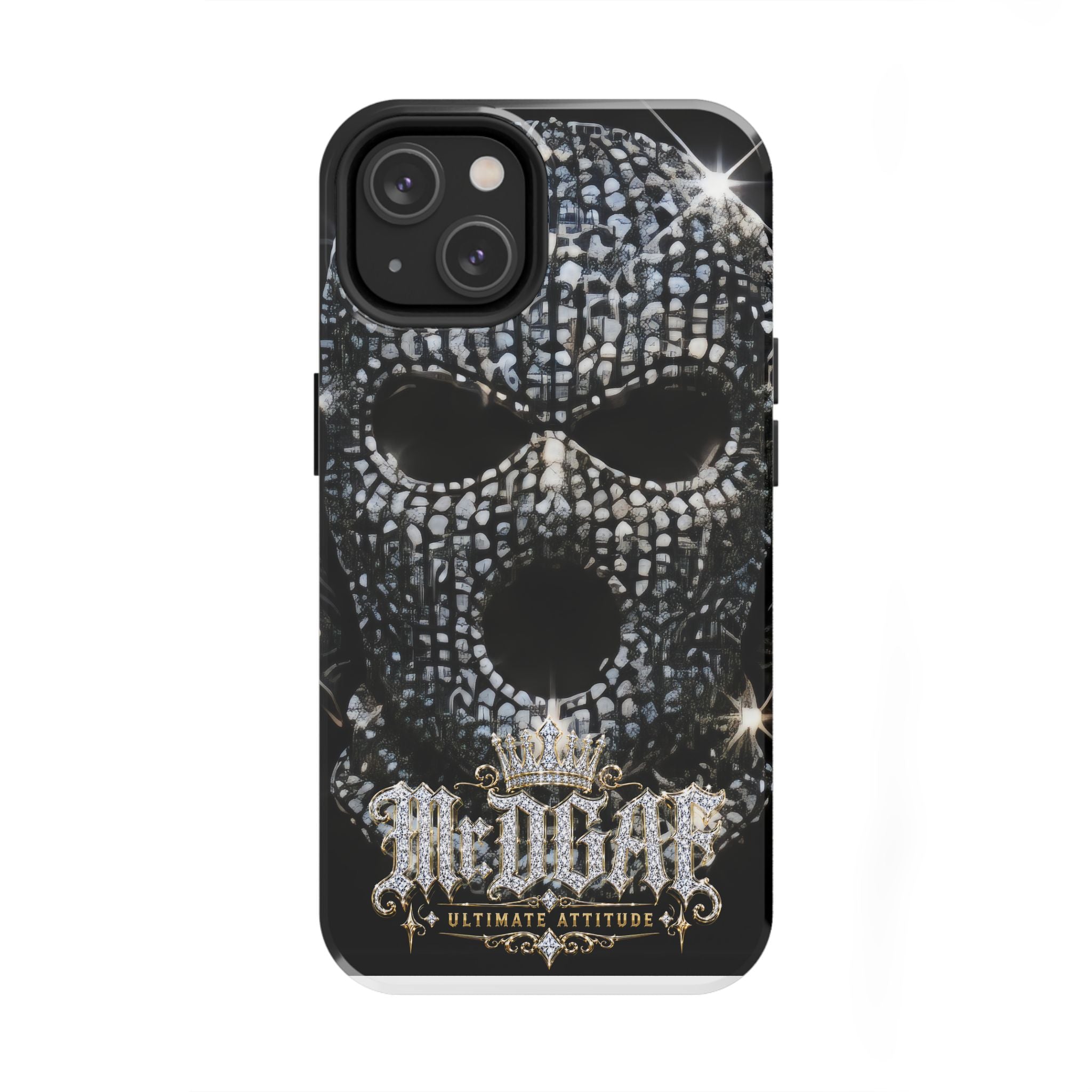 Skull Rhinestone Tough Phone Case — "Outlaw" Ultimate Attitude