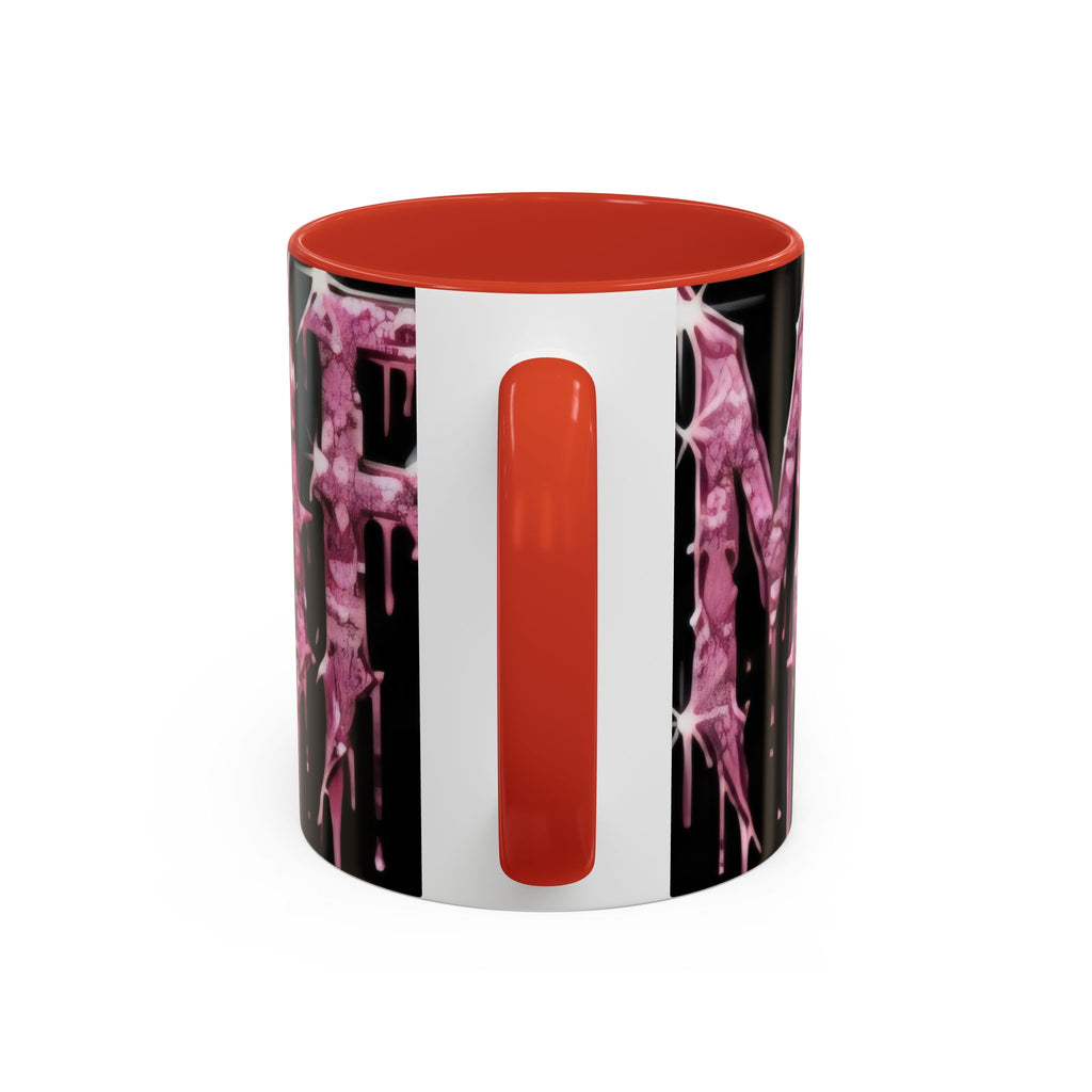 Dripping Pink Glitter Gothic Mug — Accent Coffee Cup (11/15oz)