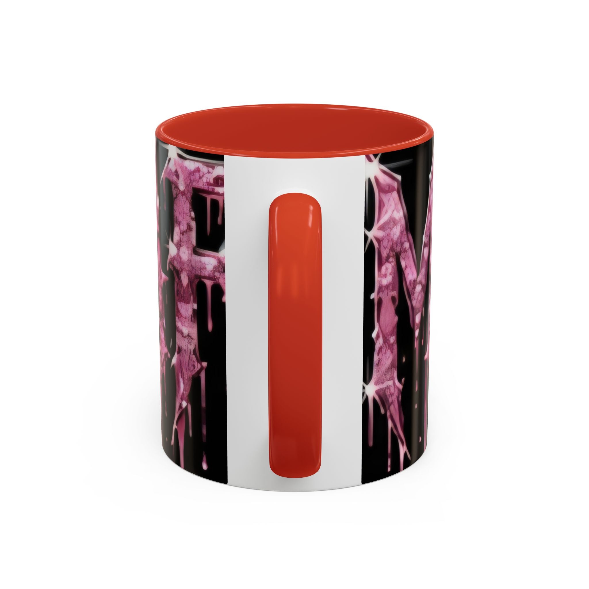 Dripping Pink Glitter Gothic Mug — Accent Coffee Cup (11/15oz)