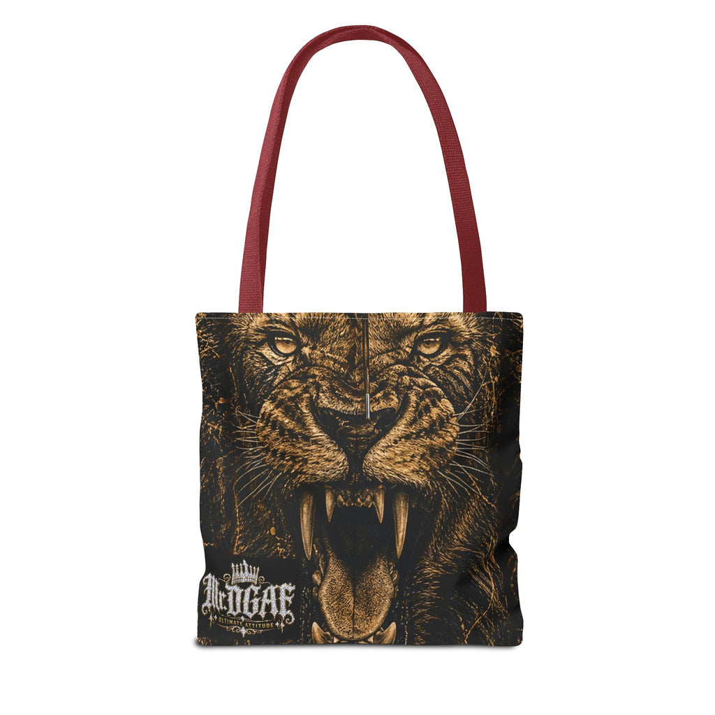 Roaring Lion Tote Bag – Vintage Fierce Animal Print Everyday Tote