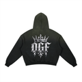 Frayed Sunfade Boxy Fleece Hoodie