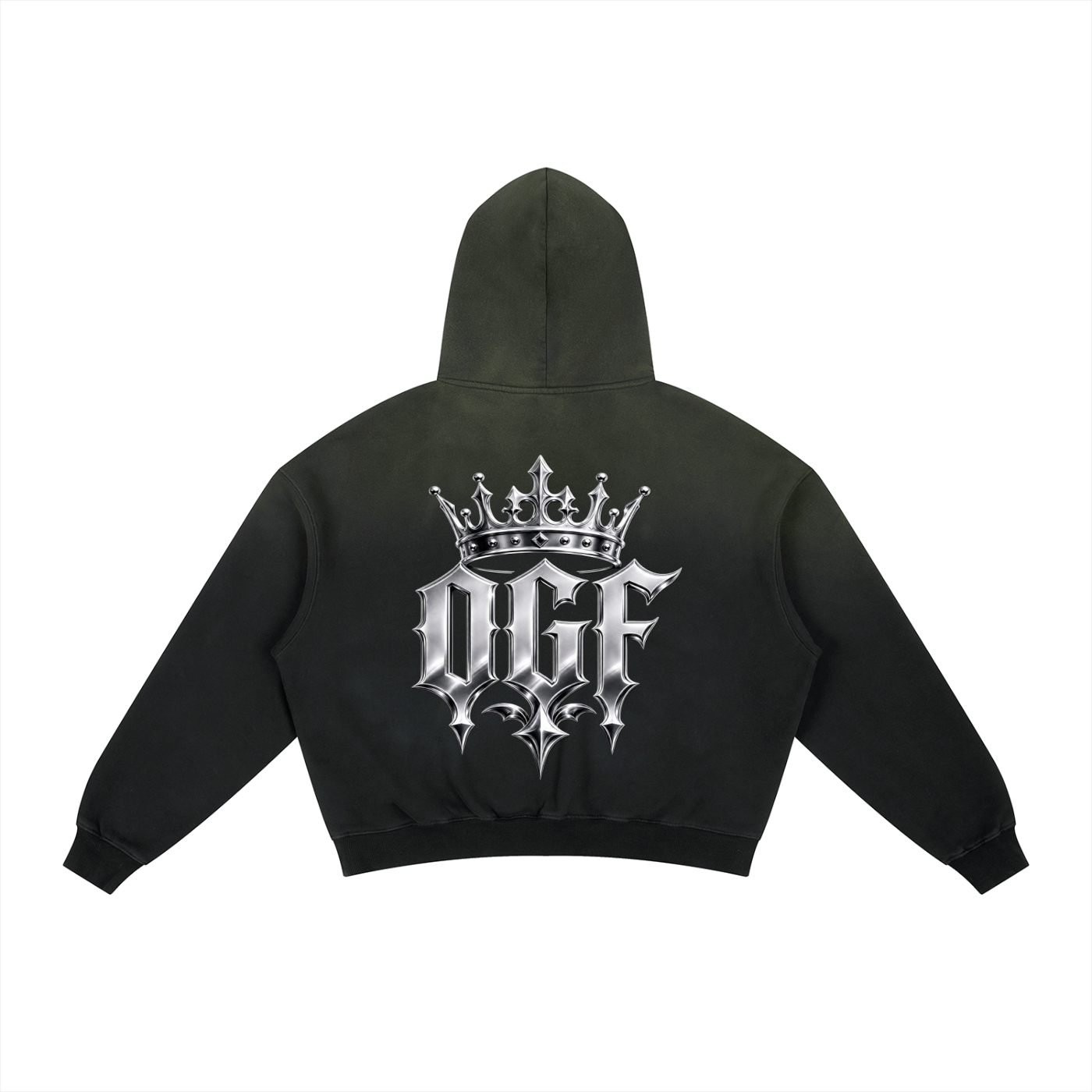 Frayed Sunfade Boxy Fleece Hoodie