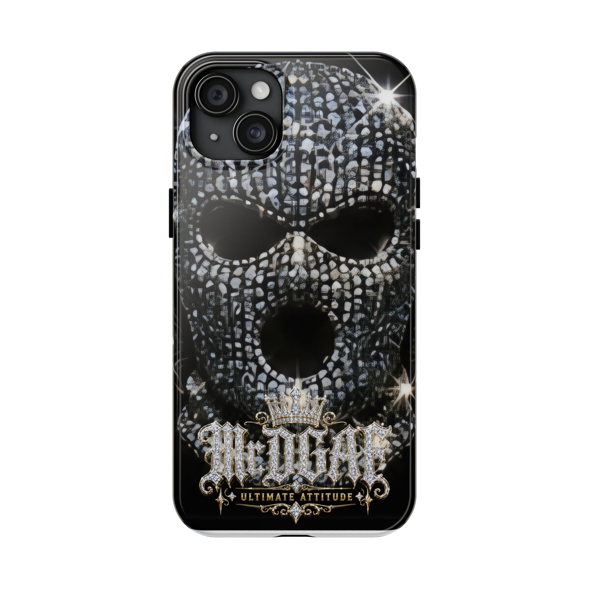 Skull Rhinestone Tough Phone Case — "Outlaw" Ultimate Attitude