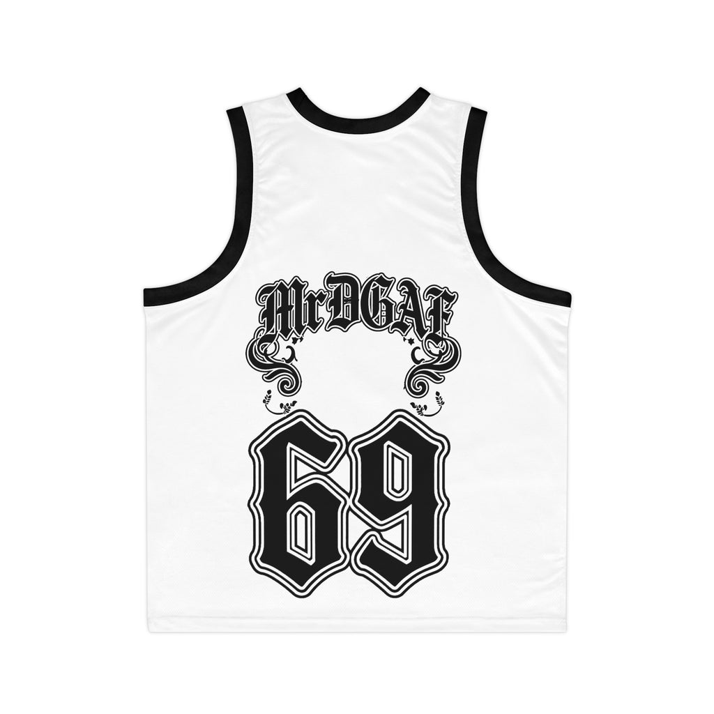 Basketball Jersey — Vintage Gothic "MrDgat 69" Number Tank