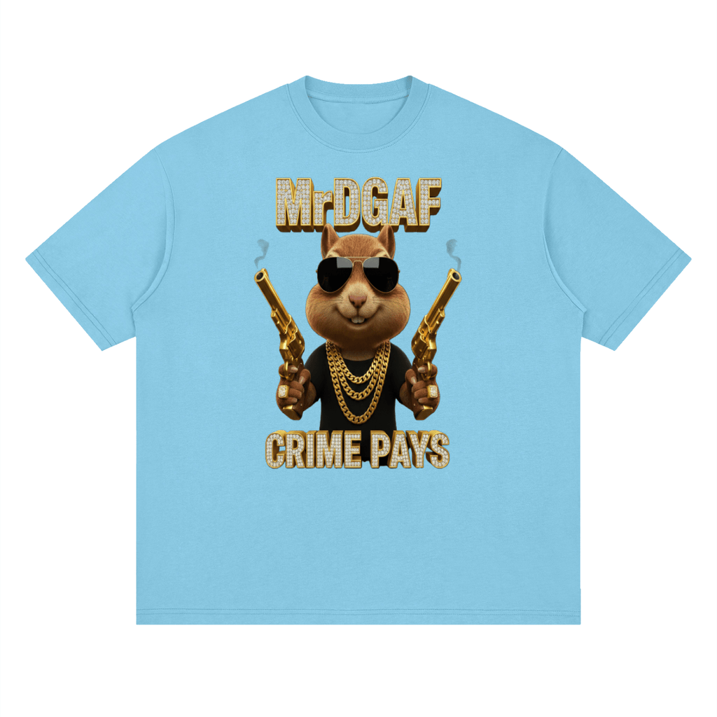 Crime Pays Graphic Tee — Mr. DGAF Dark Streetwear - mrdgaf.shop