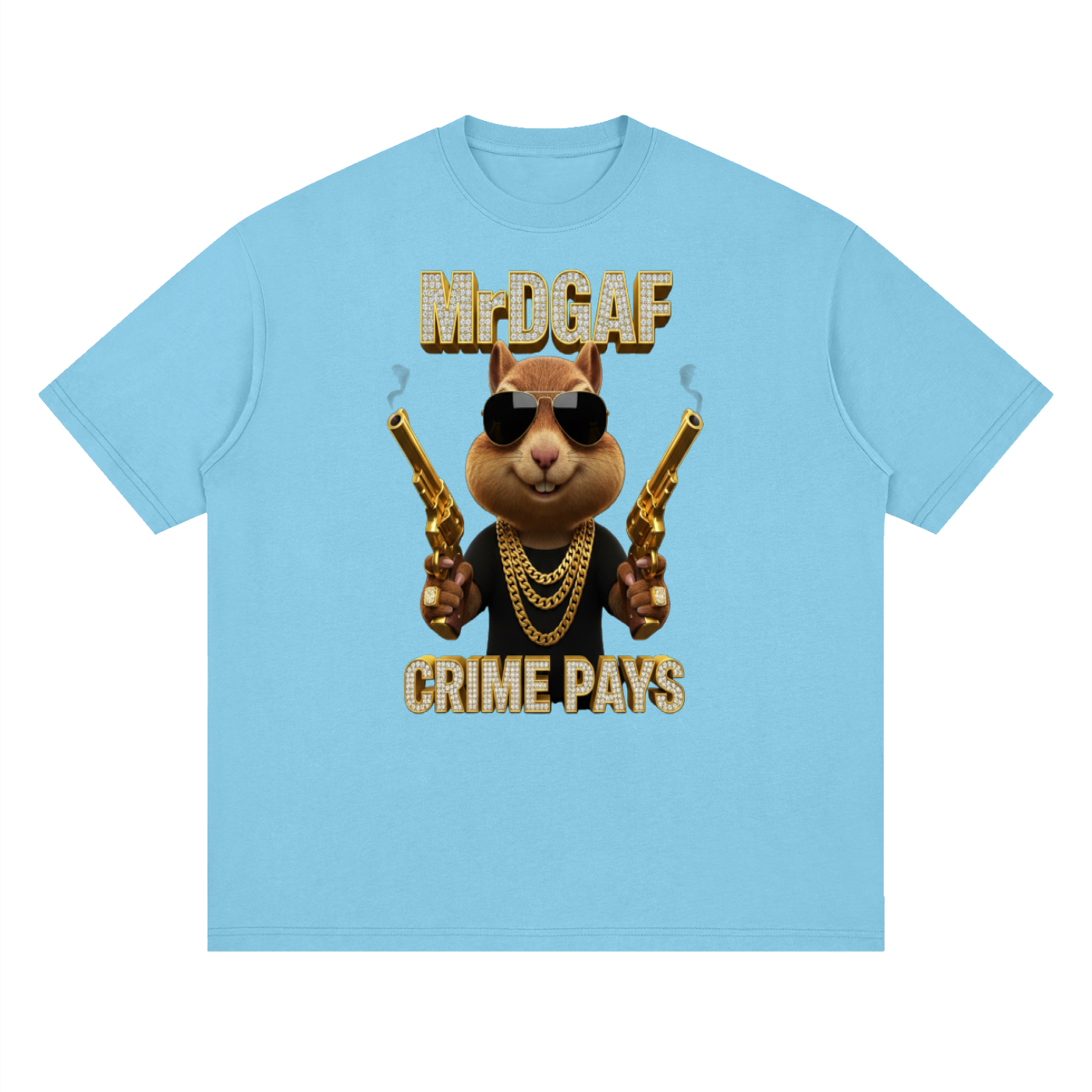 Crime Pays Graphic Tee — Mr. DGAF Dark Streetwear