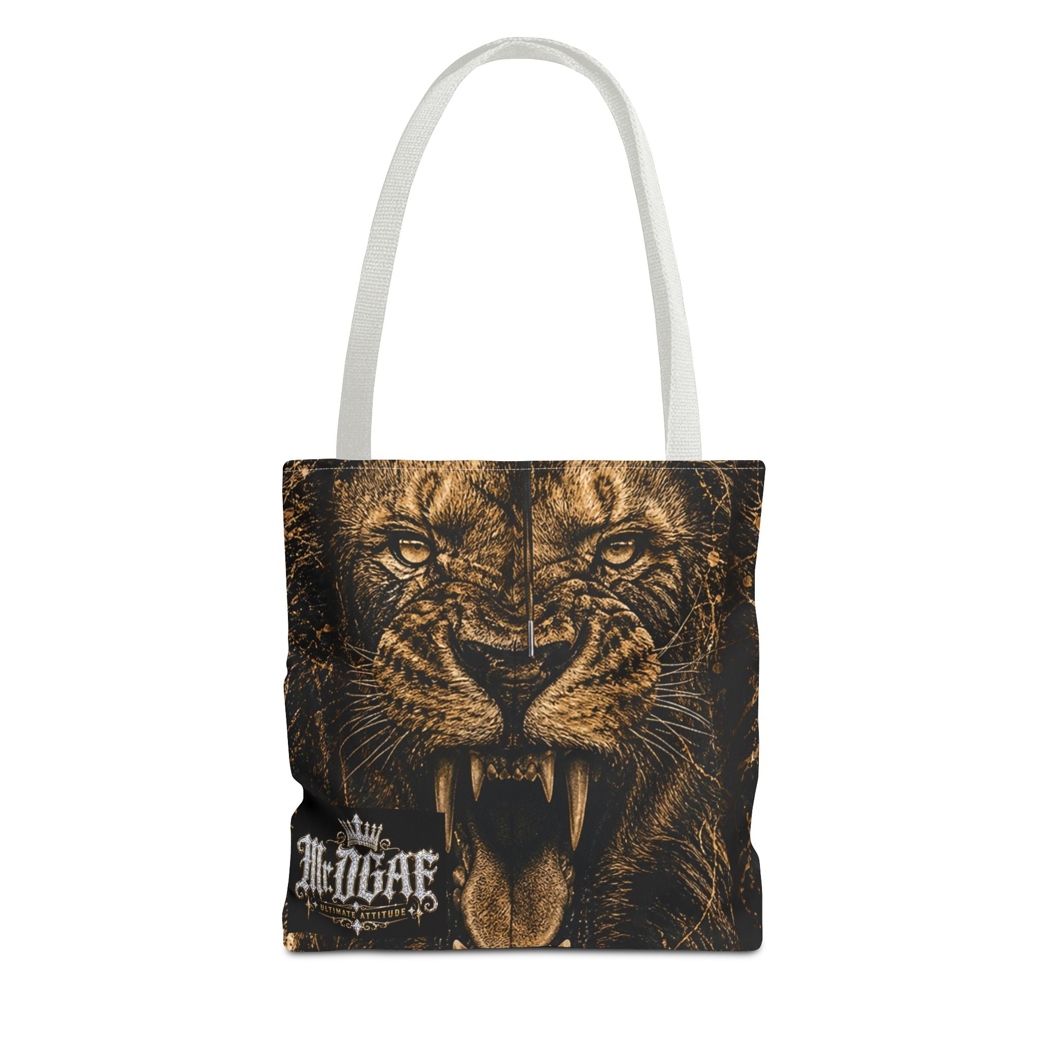 Roaring Lion Tote Bag – Vintage Fierce Animal Print Everyday Tote