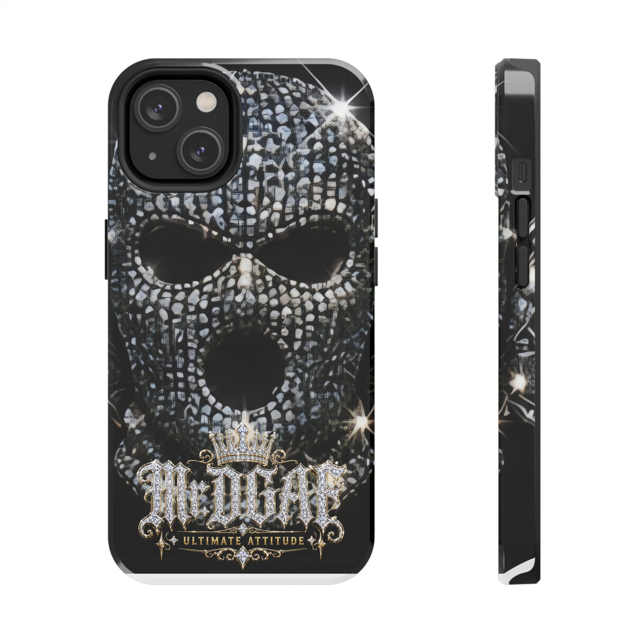 Skull Rhinestone Tough Phone Case — "Outlaw" Ultimate Attitude