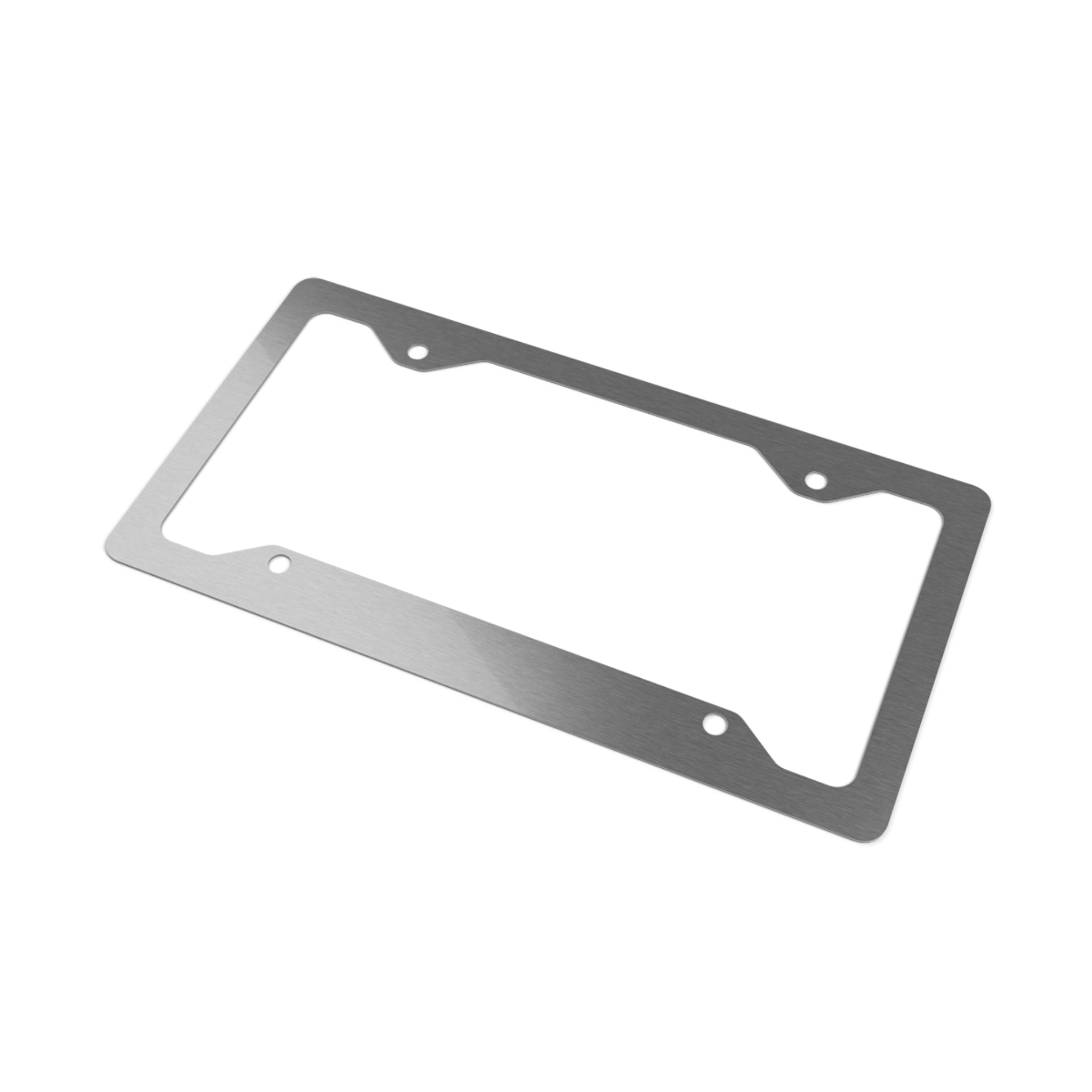 Custom Metal License Plate Frame — Slim Stainless Steel Car Tag Holder