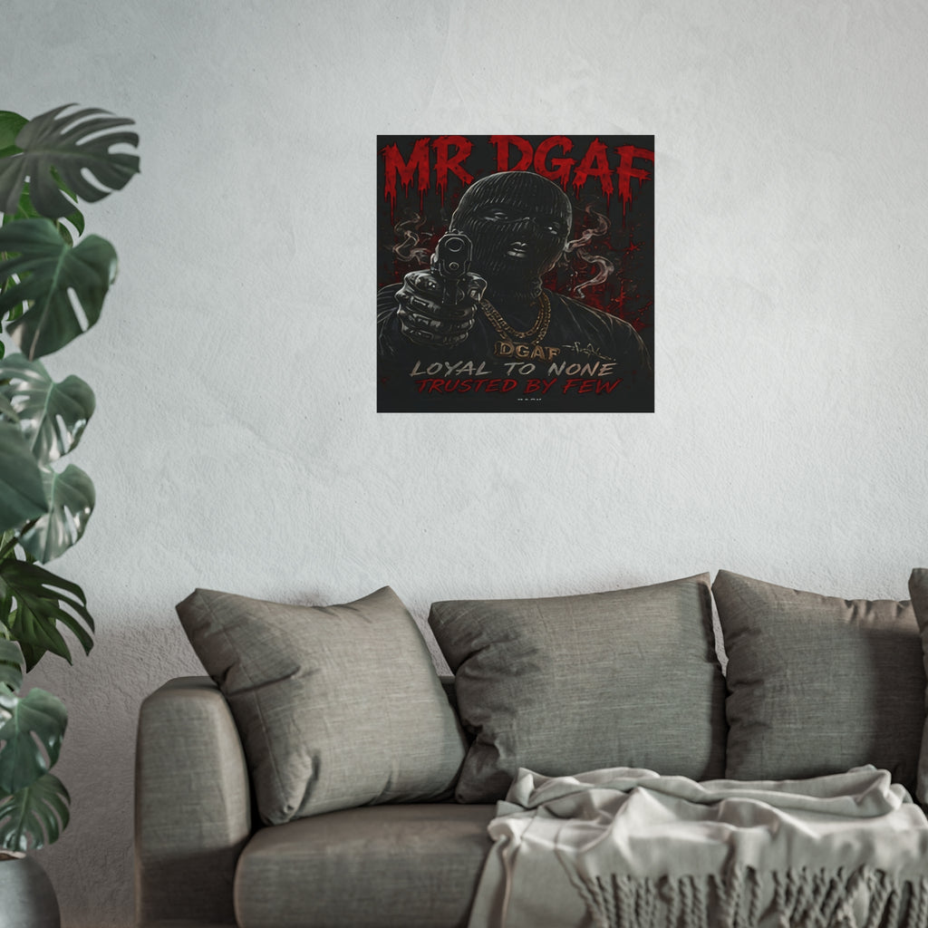 Fine Art Poster — 'Loyal to None' Masked Gunman Dark Urban Art Print