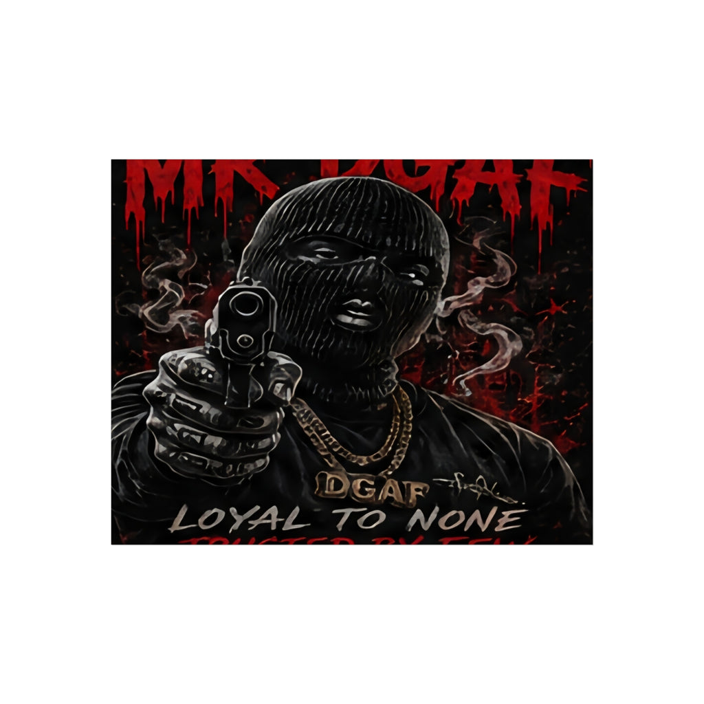 Fine Art Poster — 'Loyal to None' Masked Gunman Dark Urban Art Print