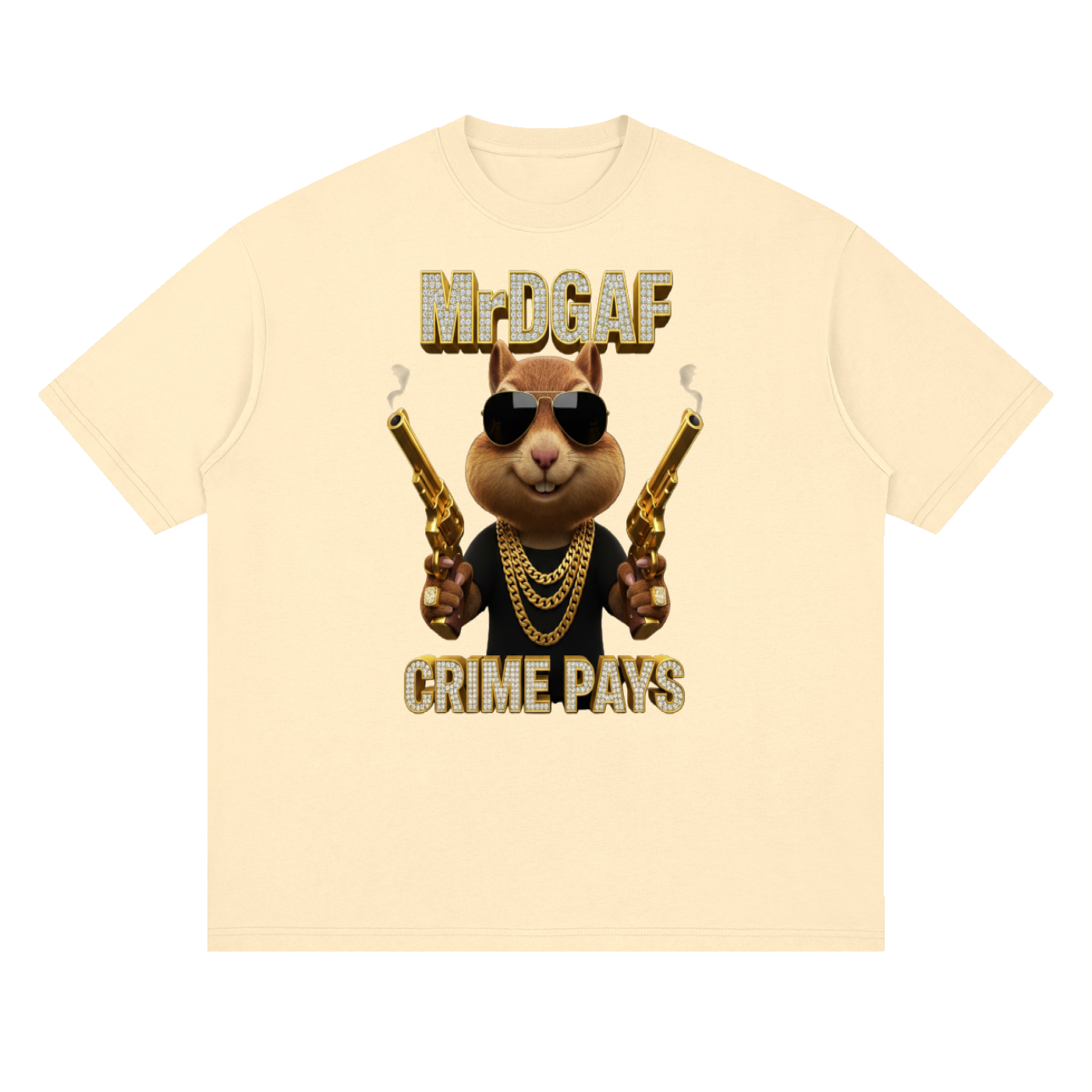 Crime Pays Graphic Tee — Mr. DGAF Dark Streetwear