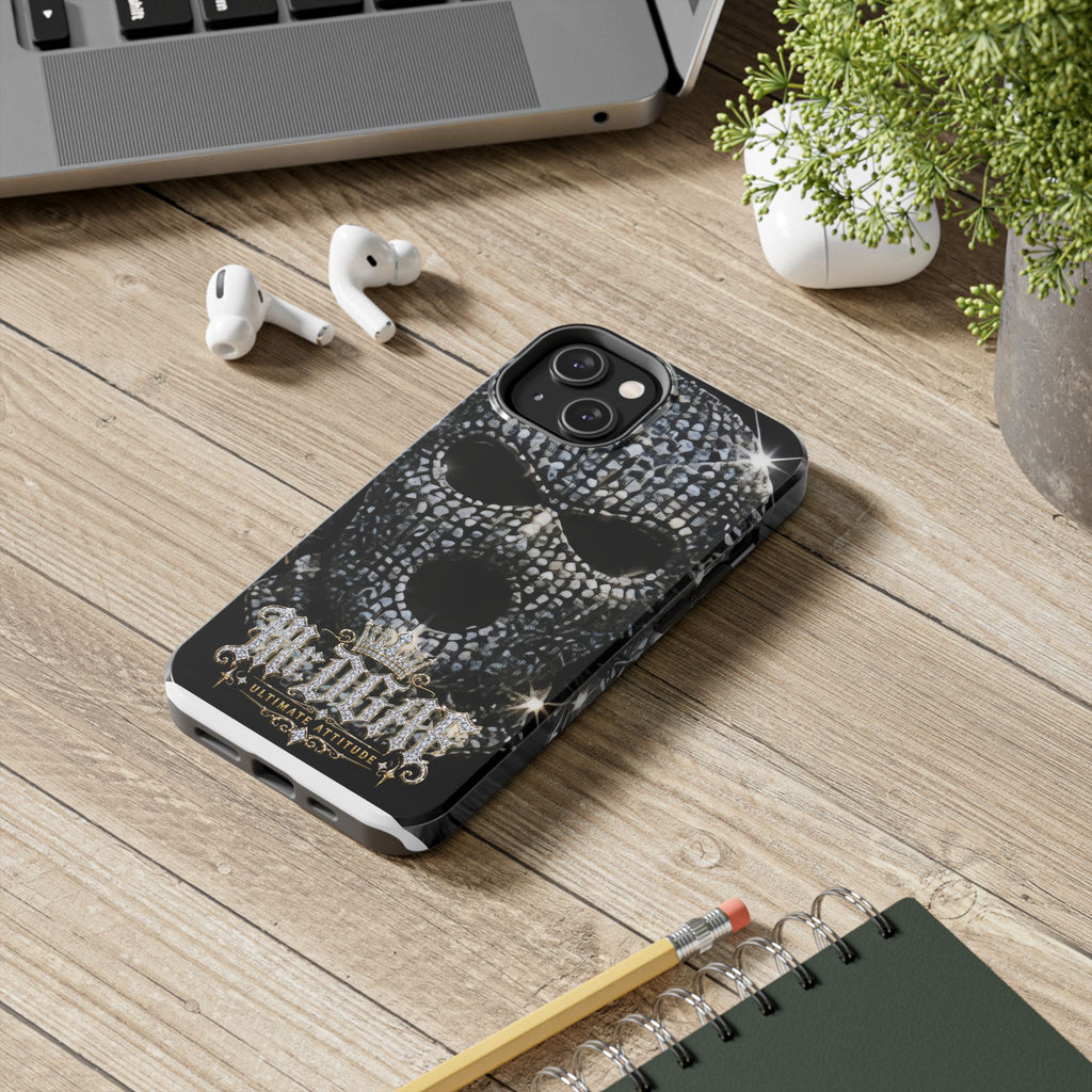 Skull Rhinestone Tough Phone Case — "Outlaw" Ultimate Attitude