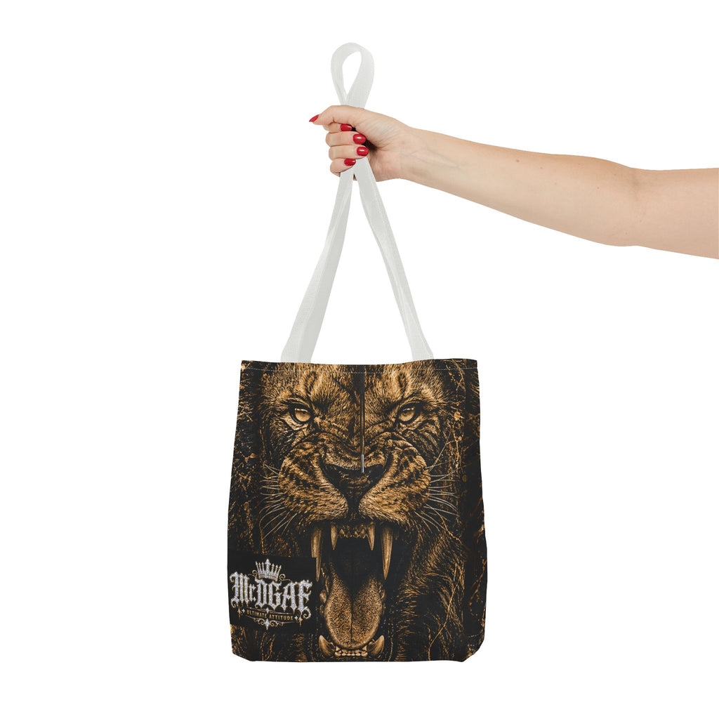 Roaring Lion Tote Bag – Vintage Fierce Animal Print Everyday Tote
