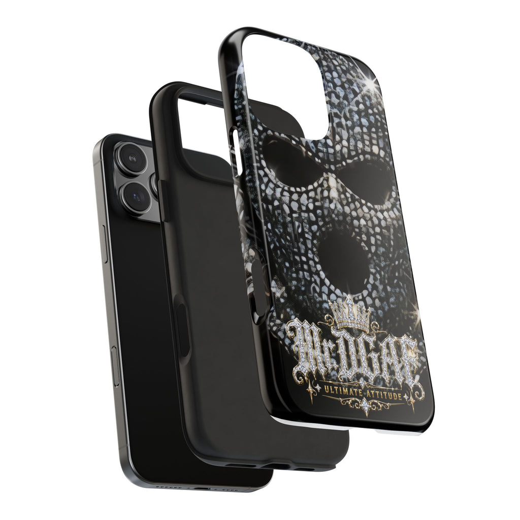 Skull Rhinestone Tough Phone Case — "Outlaw" Ultimate Attitude