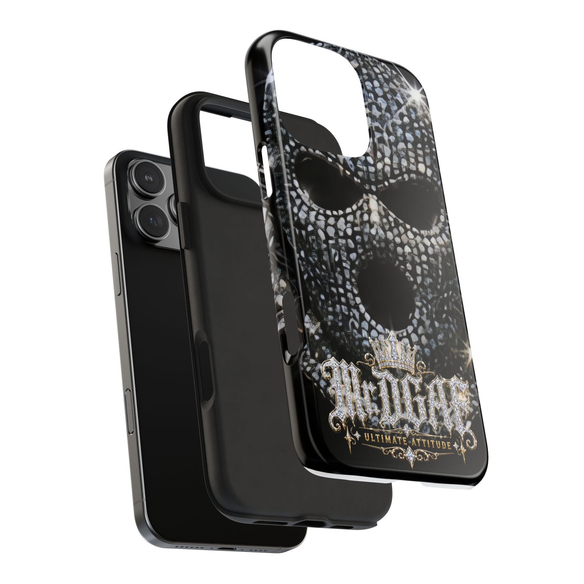 Skull Rhinestone Tough Phone Case — "Outlaw" Ultimate Attitude