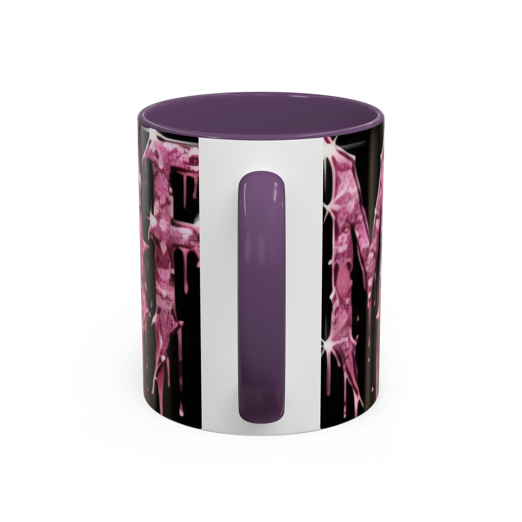 Dripping Pink Glitter Gothic Mug — Accent Coffee Cup (11/15oz)