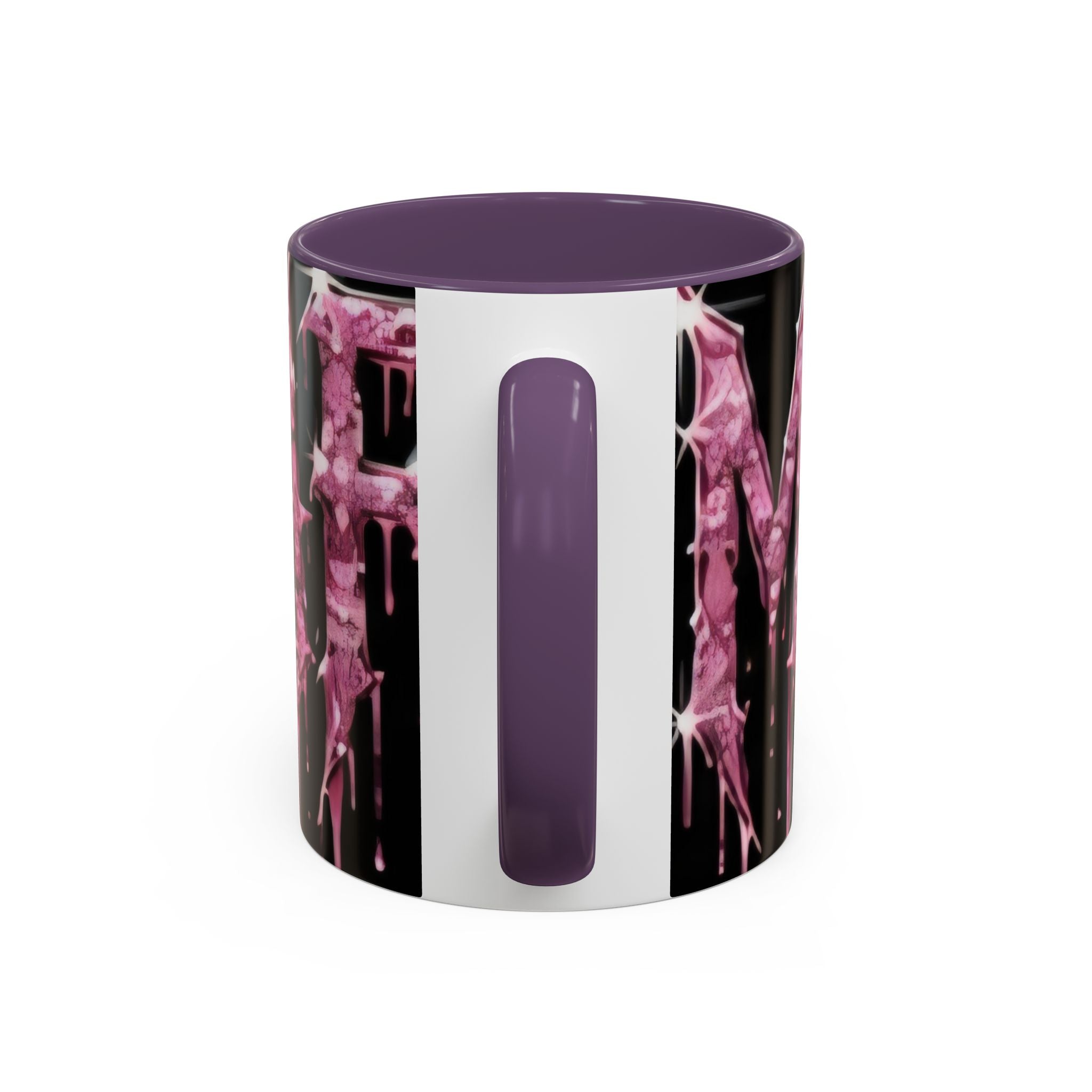 Dripping Pink Glitter Gothic Mug — Accent Coffee Cup (11/15oz)