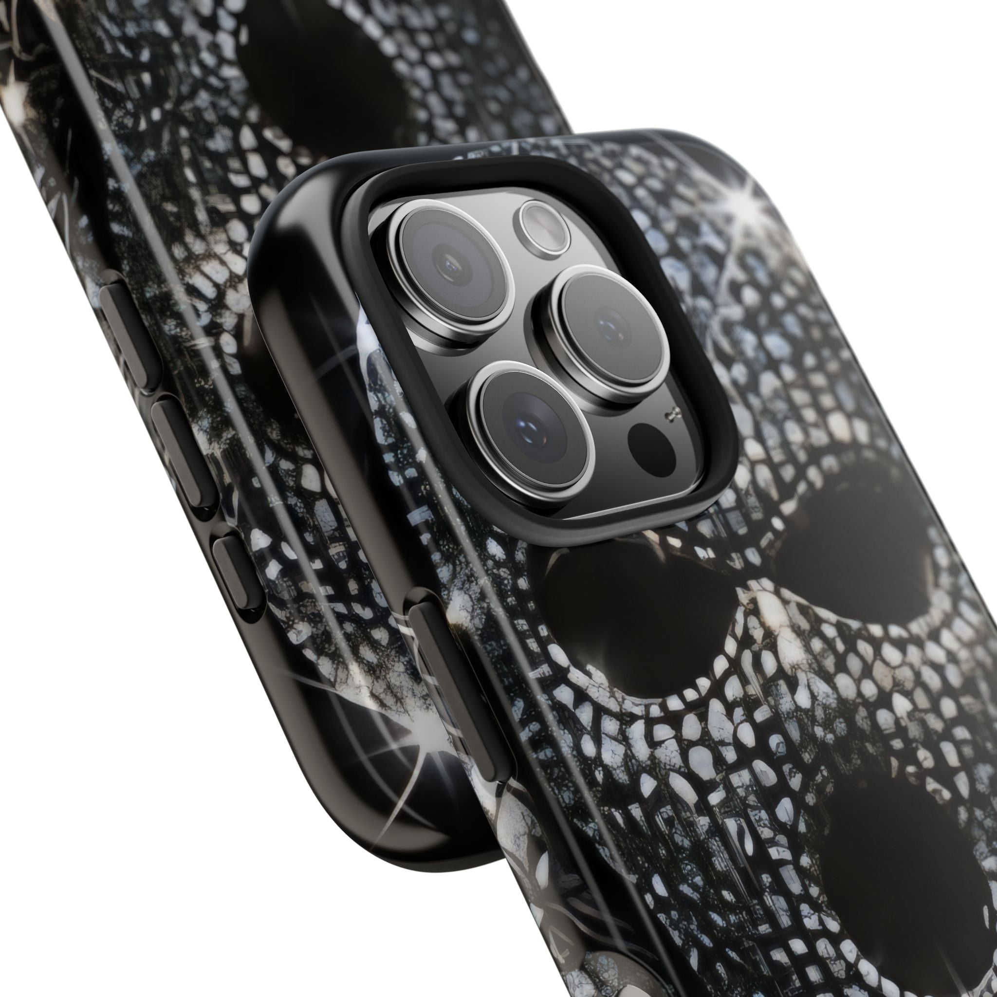 Skull Rhinestone Tough Phone Case — "Outlaw" Ultimate Attitude