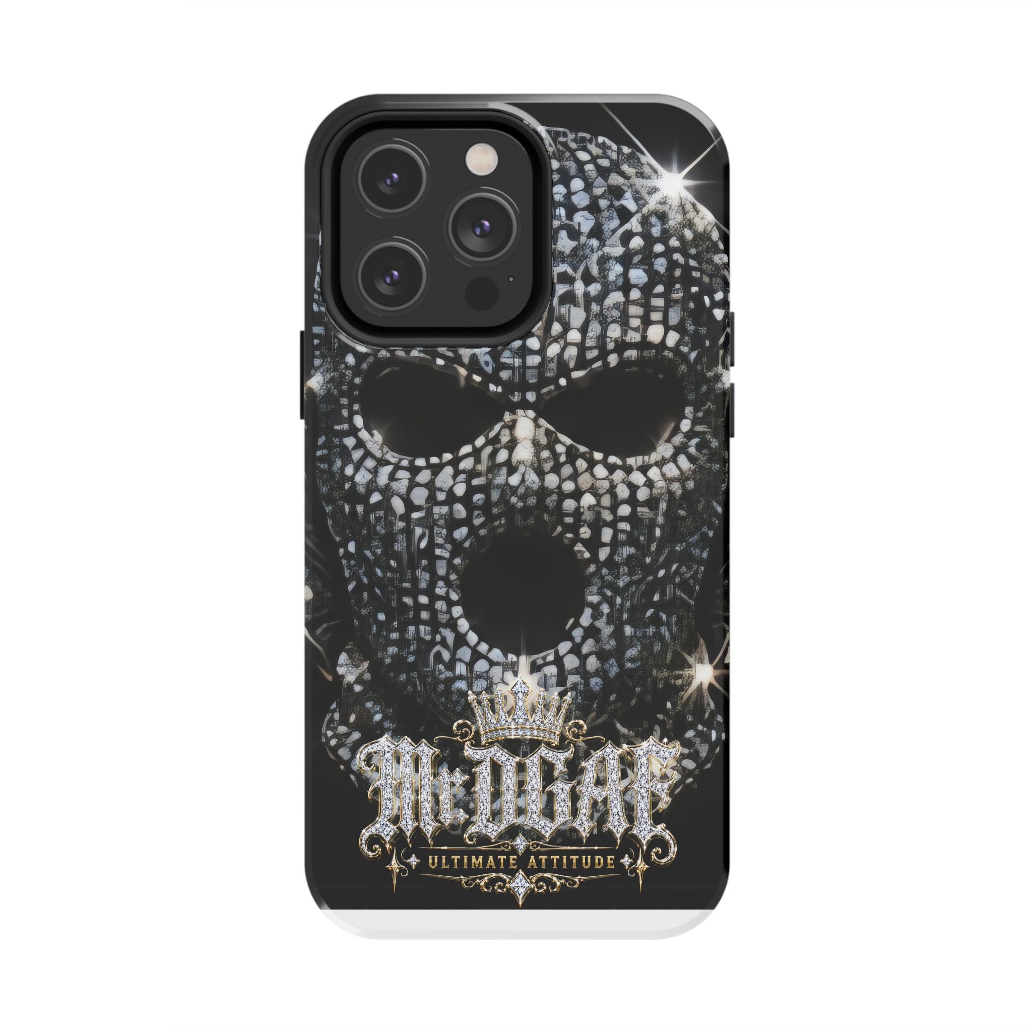 Skull Rhinestone Tough Phone Case — "Outlaw" Ultimate Attitude